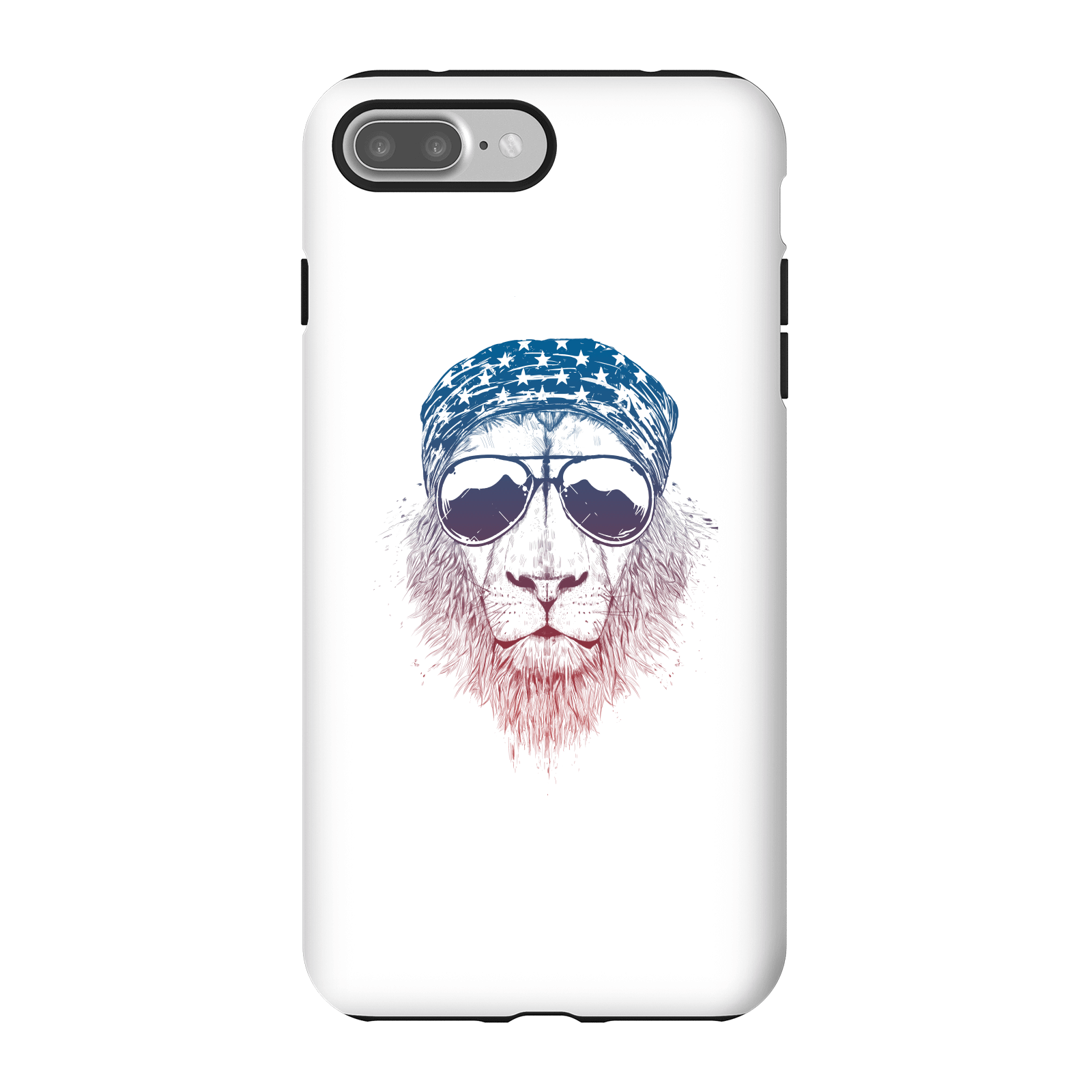 Balazs Solti Bandana Lion Phone Case for iPhone and Android - iPhone 7 Plus - Tough Case - Gloss