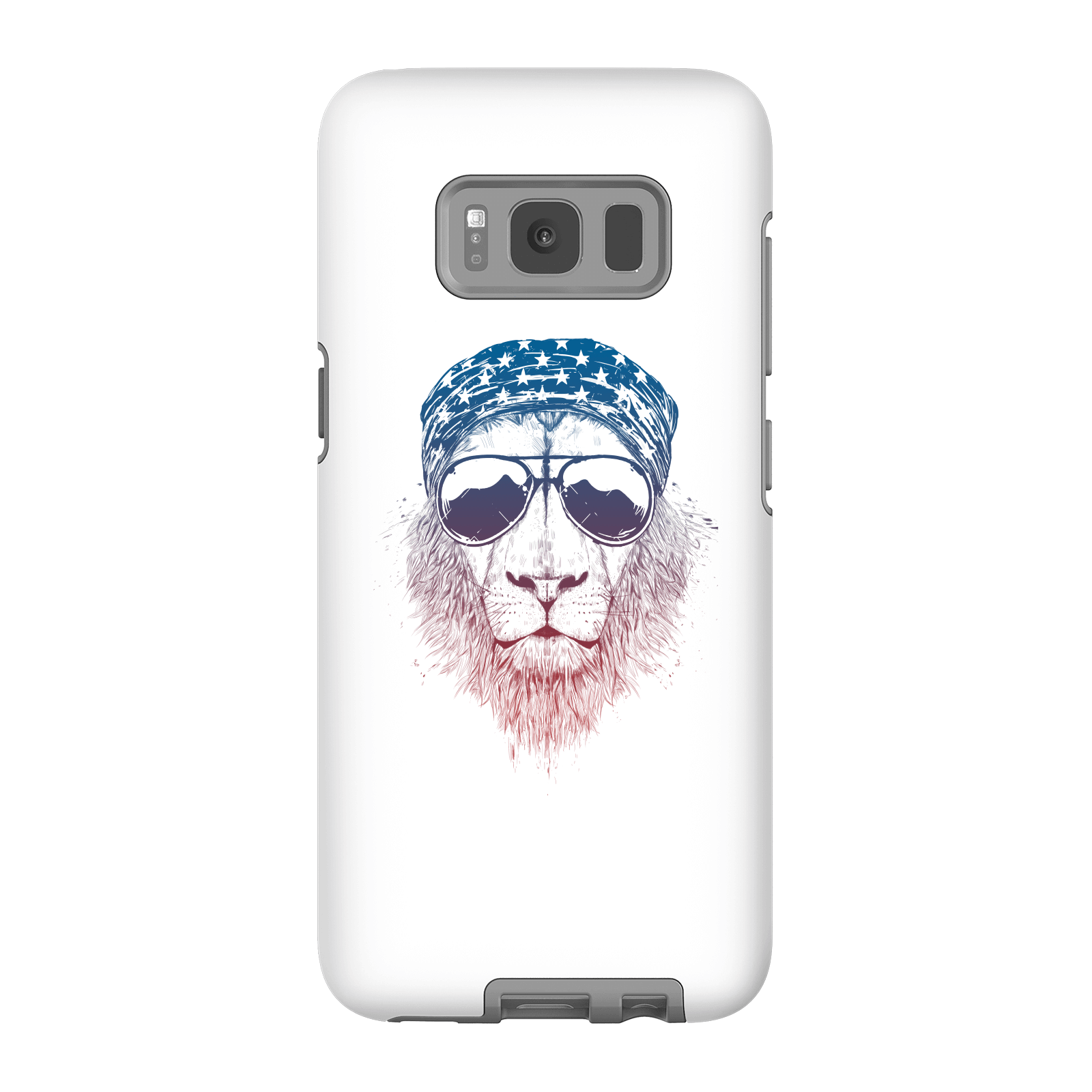 Balazs Solti Bandana Lion Phone Case for iPhone and Android - Samsung S8 - Tough Case - Gloss