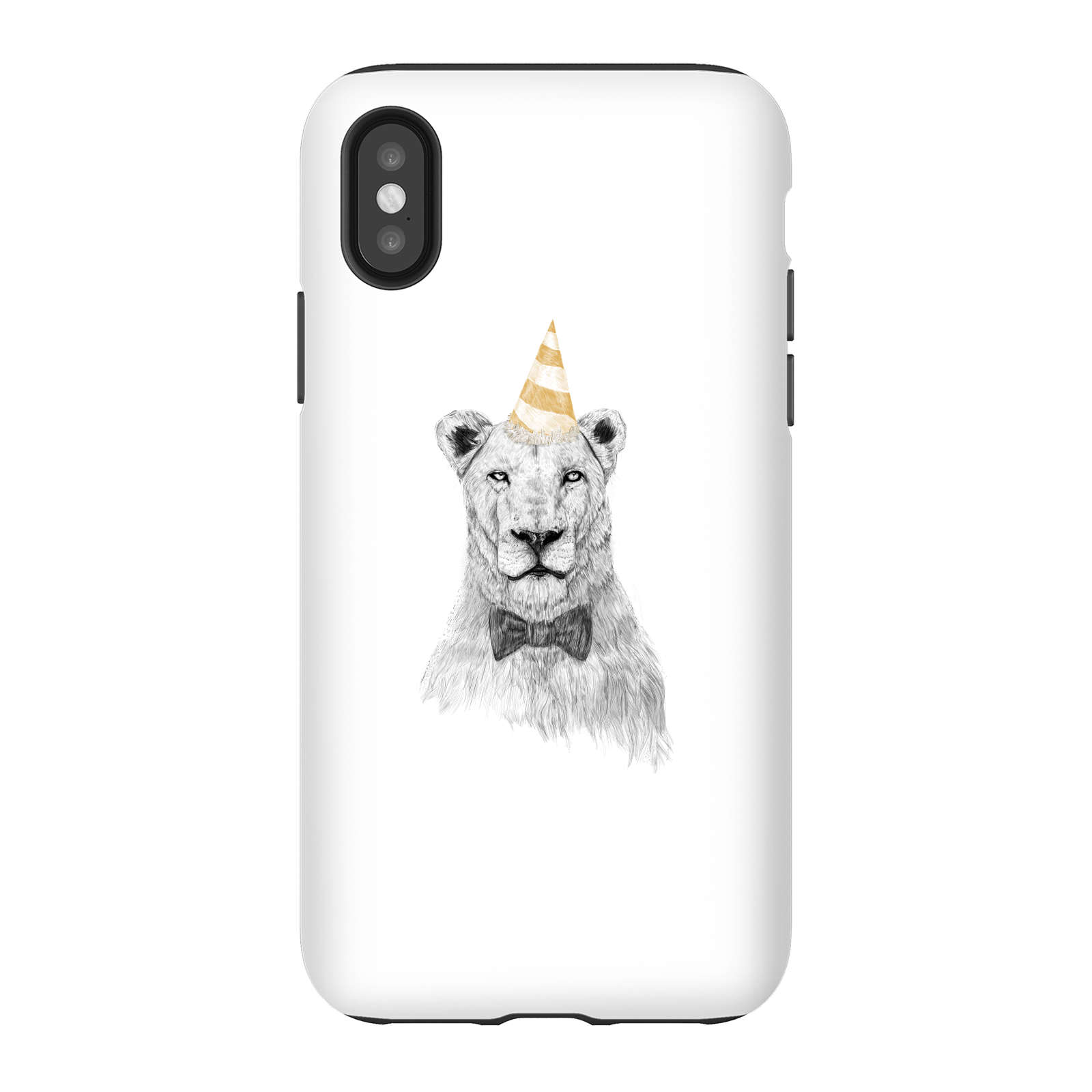 Balazs Solti Party Lion Phone Case for iPhone and Android - iPhone X - Tough Case - Matte
