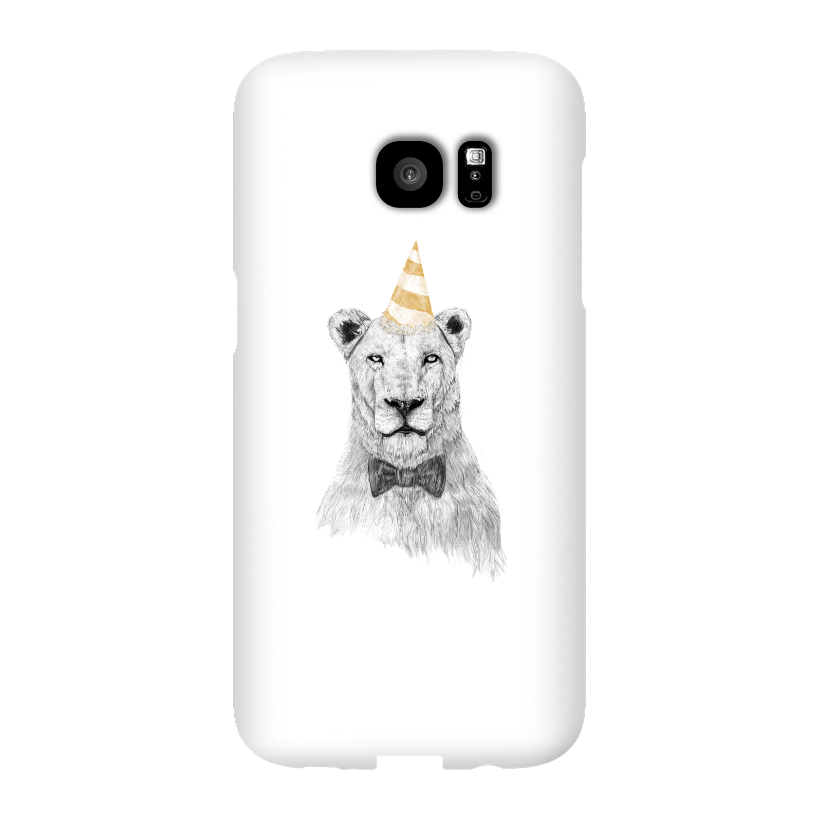 Balazs Solti Party Lion Phone Case for iPhone and Android - Samsung S7 Edge - Snap Case - Gloss