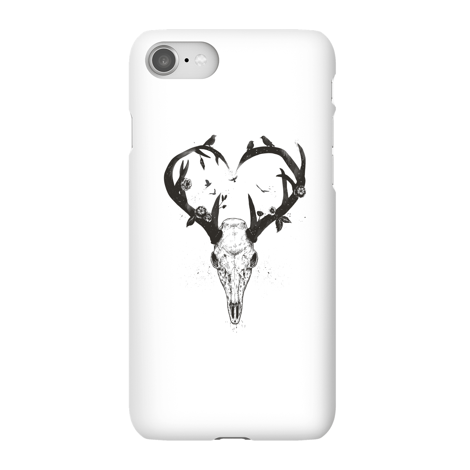 Balazs Solti Antlers Phone Case for iPhone and Android - iPhone 8 - Snap Case - Matte