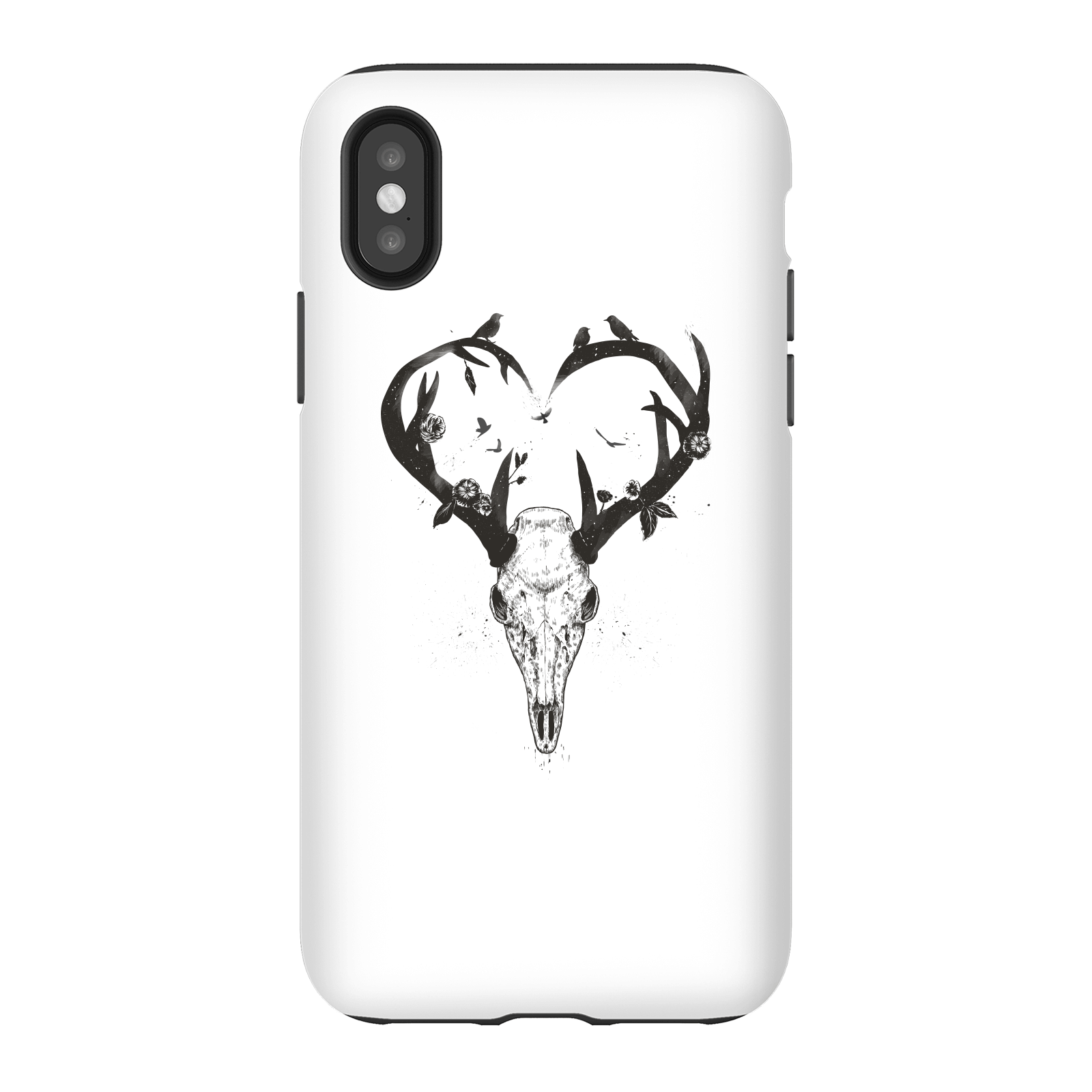 Balazs Solti Antlers Phone Case for iPhone and Android - iPhone X - Tough Case - Matte