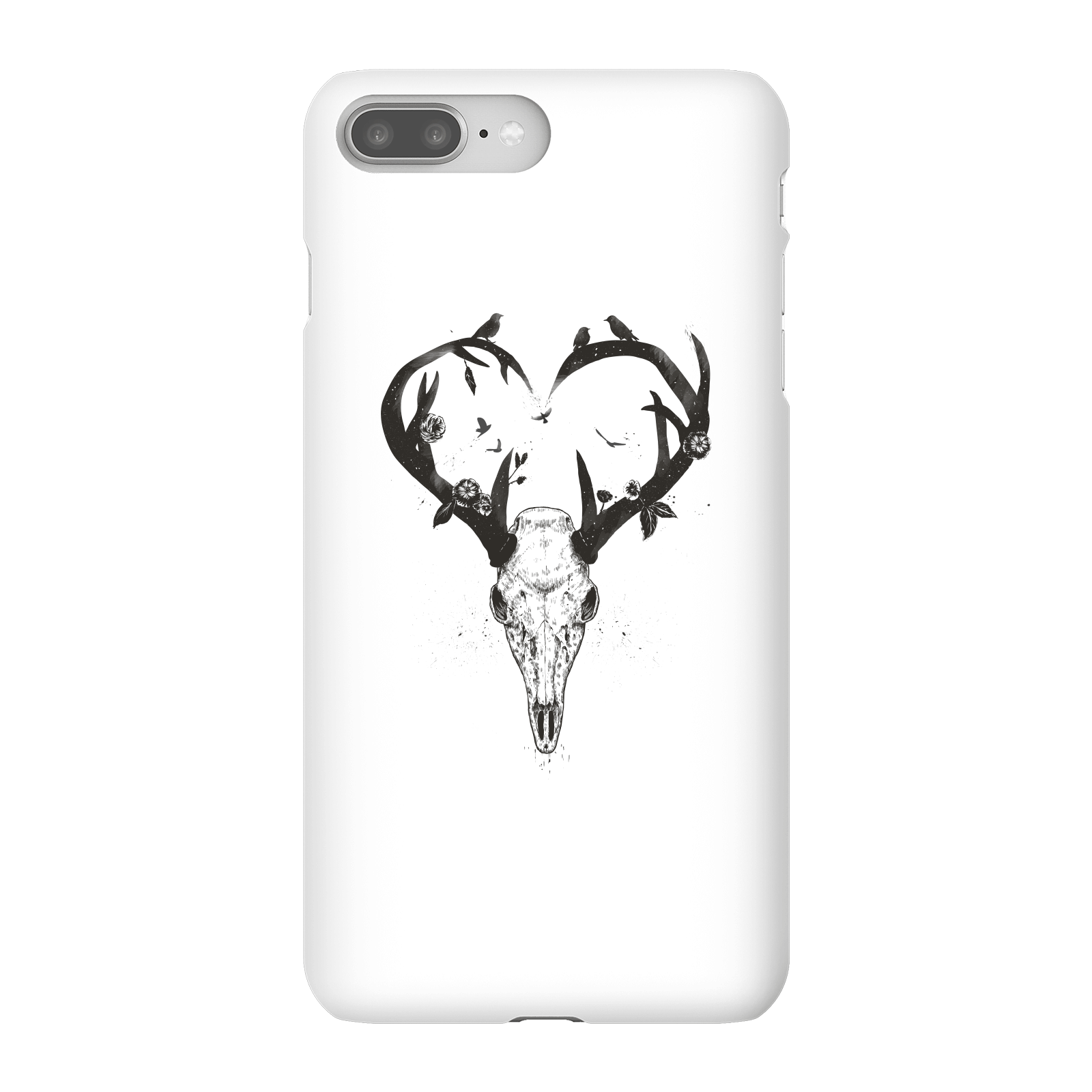 Balazs Solti Antlers Phone Case for iPhone and Android - iPhone 8 Plus - Snap Case - Gloss
