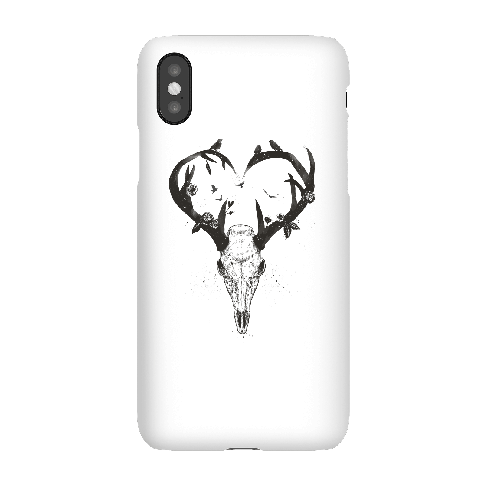 Balazs Solti Antlers Phone Case for iPhone and Android - iPhone X - Snap Case - Gloss