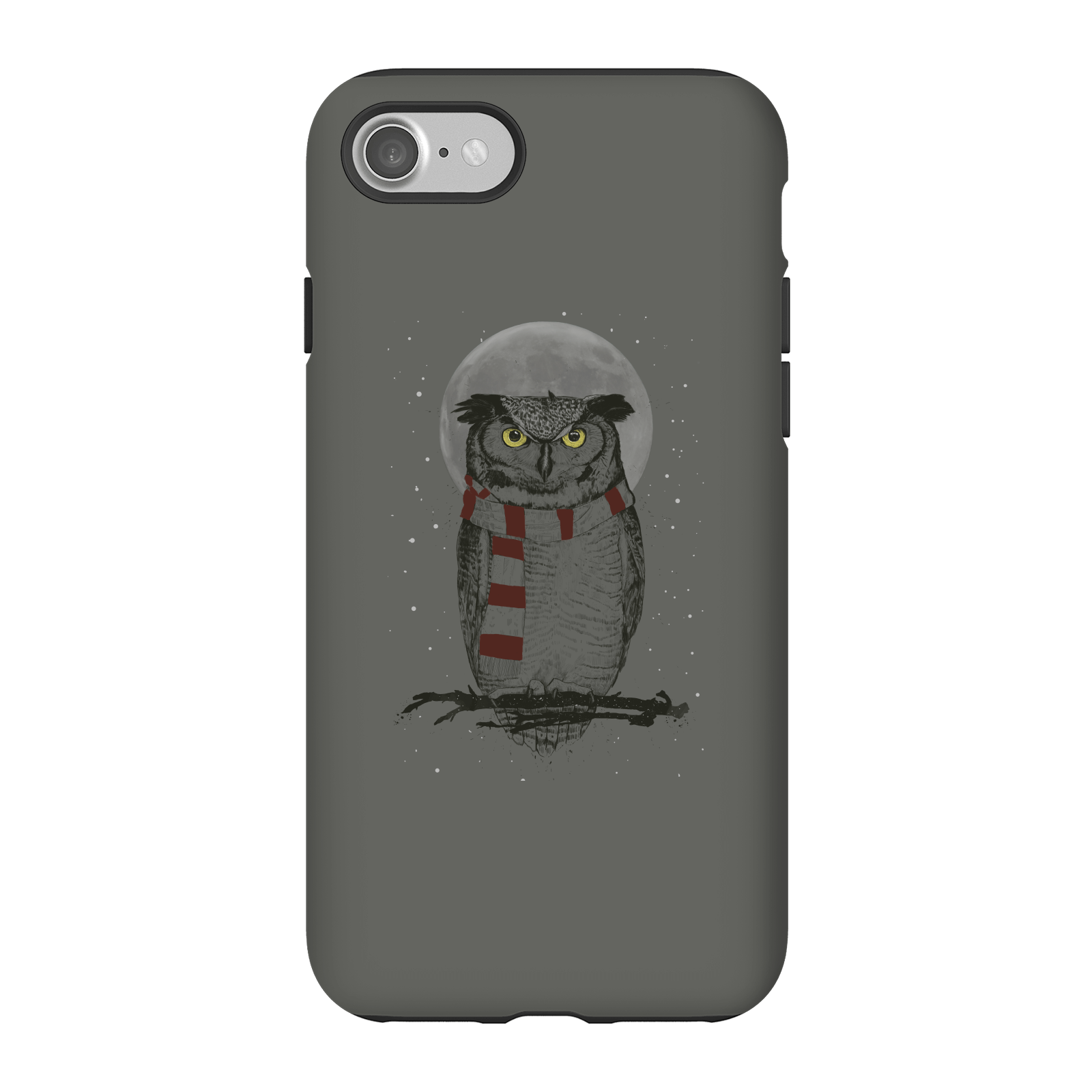 Balazs Solti Owl And Moon Phone Case for iPhone and Android - iPhone 7 - Tough Case - Matte
