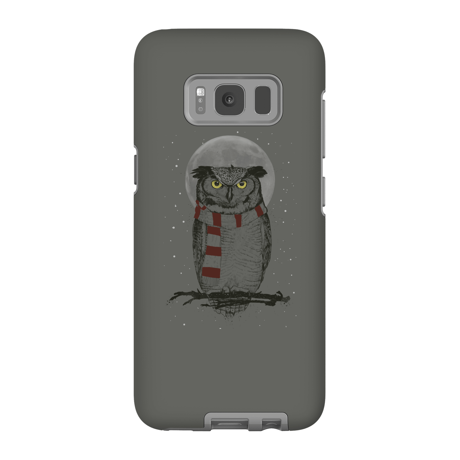 Balazs Solti Owl And Moon Phone Case for iPhone and Android - Samsung S8 - Tough Case - Matte