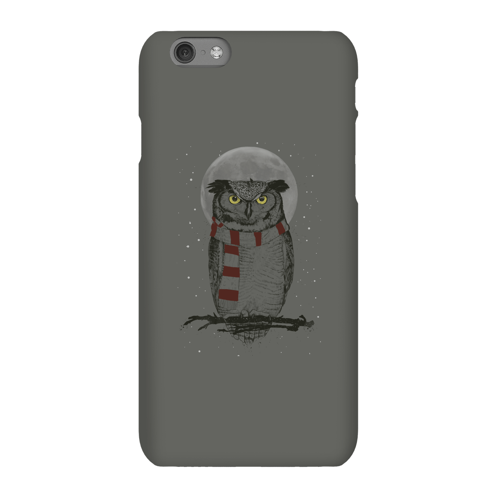 Balazs Solti Owl And Moon Phone Case for iPhone and Android - iPhone 6S - Snap Case - Gloss