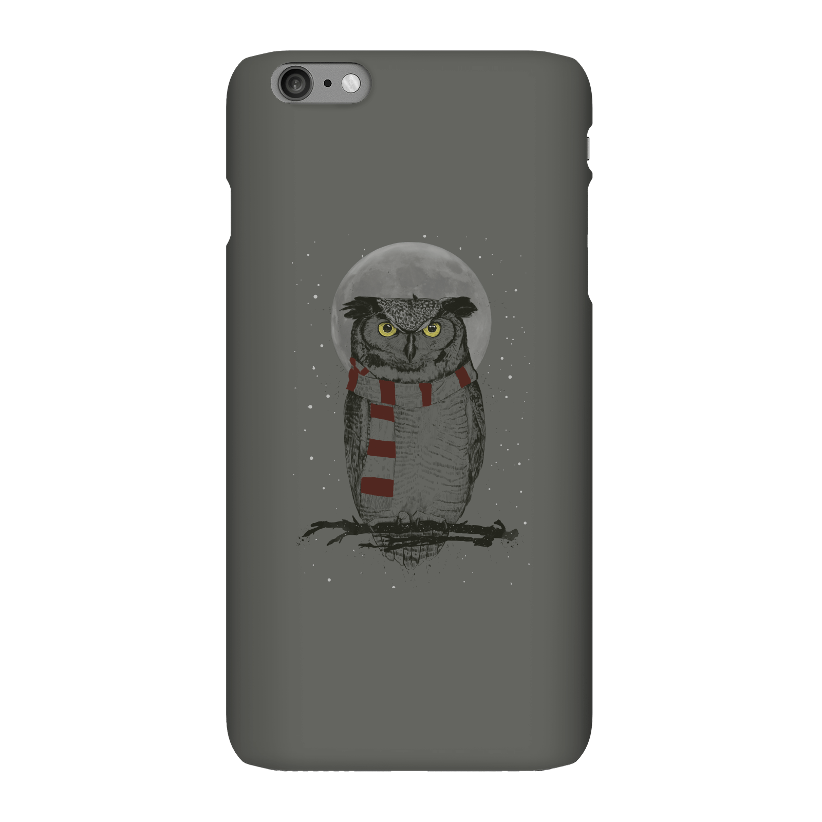 Balazs Solti Owl And Moon Phone Case for iPhone and Android - iPhone 6 Plus - Snap Case - Gloss
