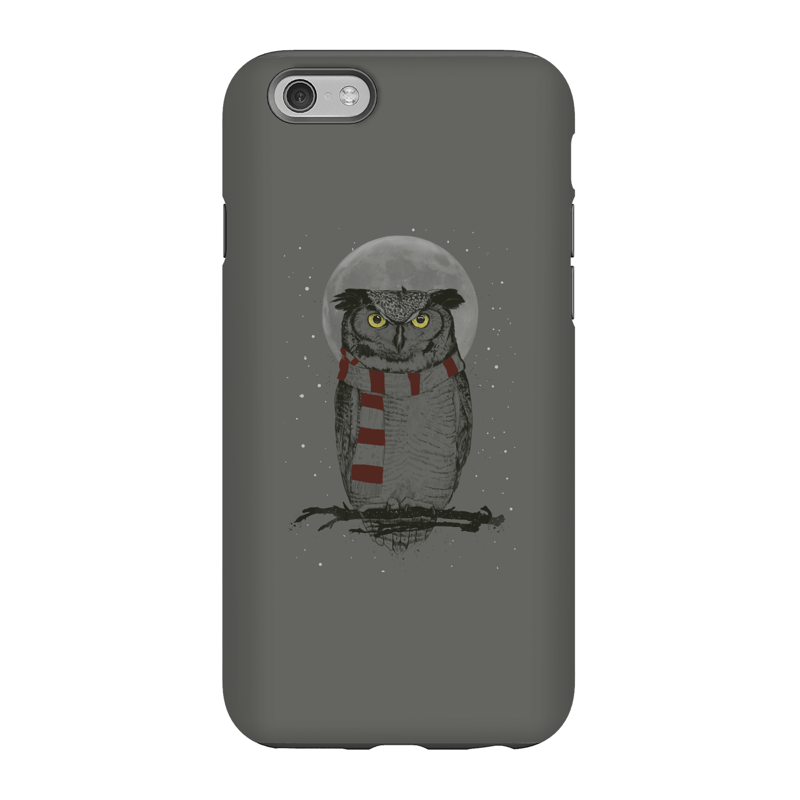 Balazs Solti Owl And Moon Phone Case for iPhone and Android - iPhone 6 - Tough Case - Gloss