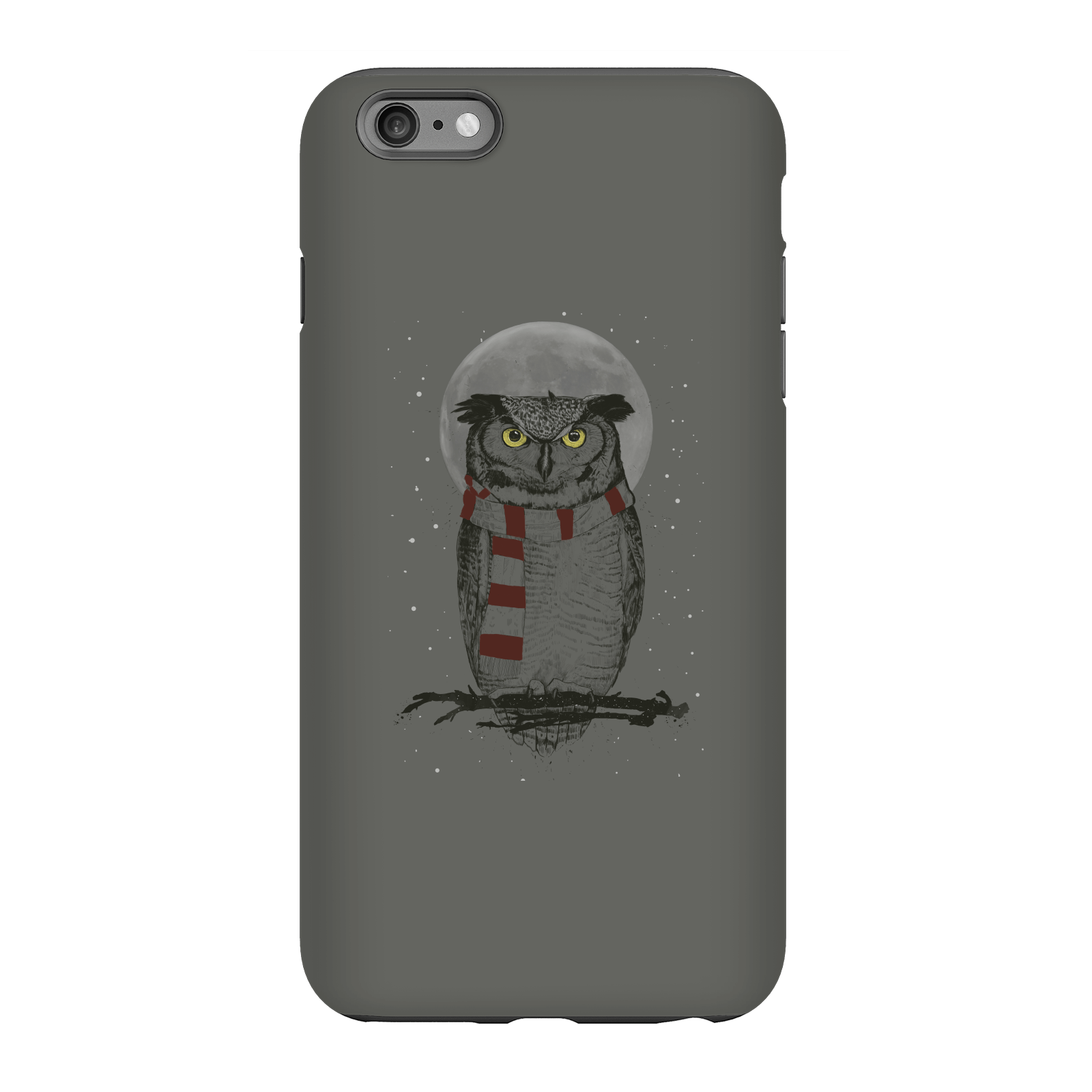 Balazs Solti Owl And Moon Phone Case for iPhone and Android - iPhone 6 Plus - Tough Case - Gloss