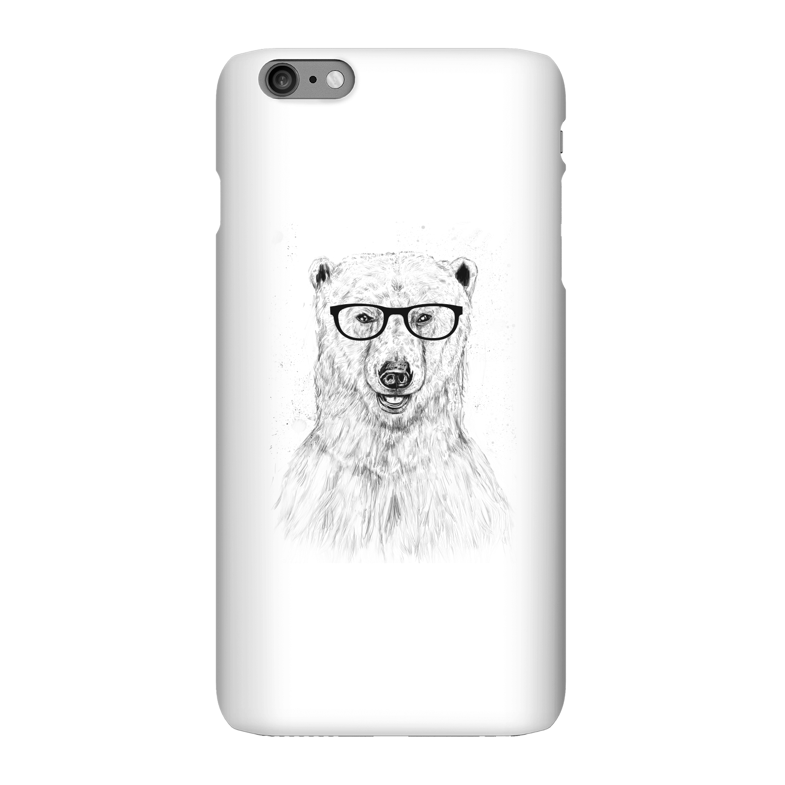 Balazs Solti Polar Bear And Glasses Phone Case for iPhone and Android - iPhone 6 Plus - Snap Case - Matte