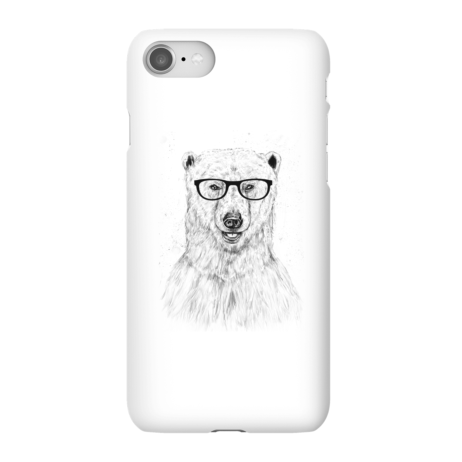 Balazs Solti Polar Bear And Glasses Phone Case for iPhone and Android - iPhone 8 - Snap Case - Matte