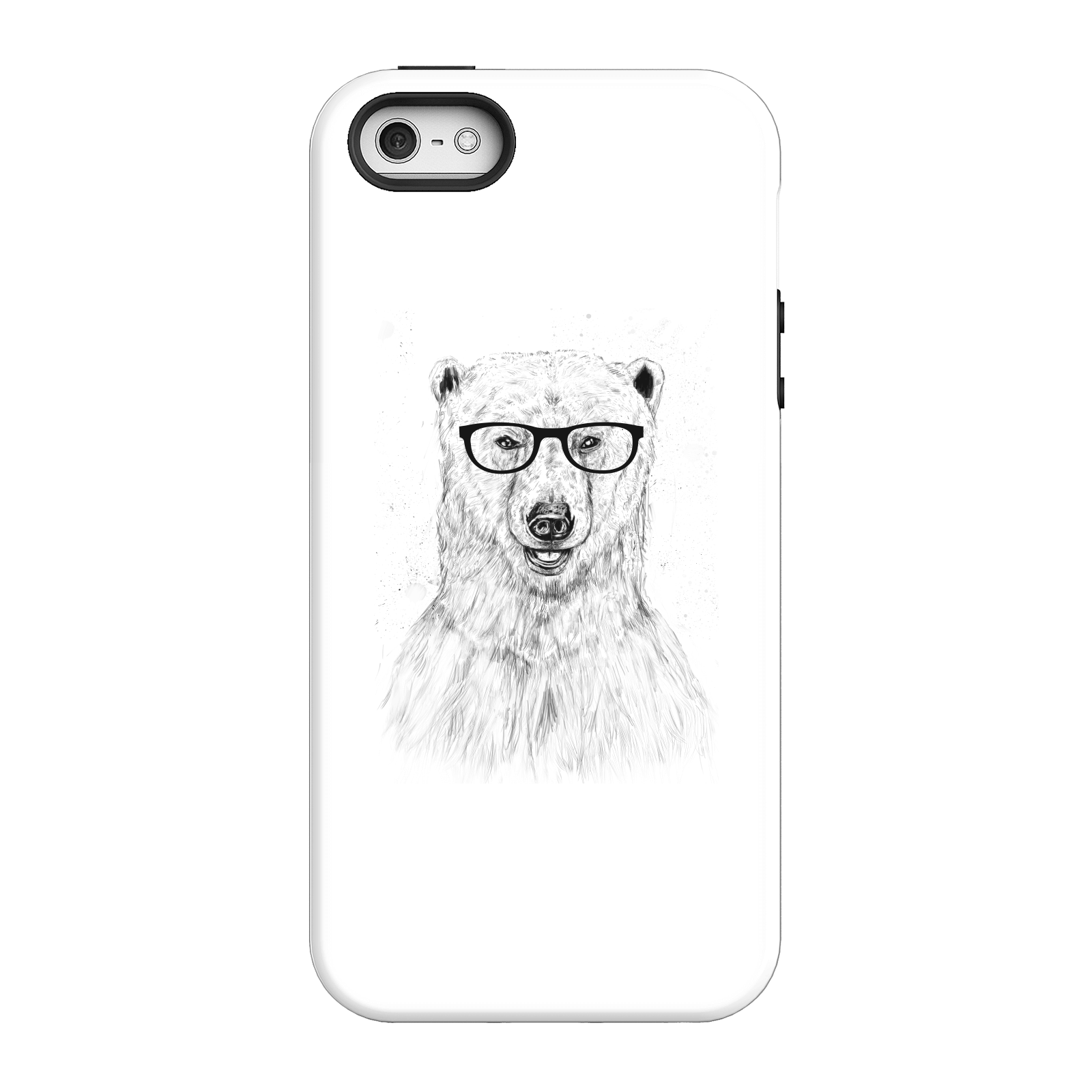 Balazs Solti Polar Bear And Glasses Phone Case for iPhone and Android - iPhone 5/5s - Tough Case - Matte