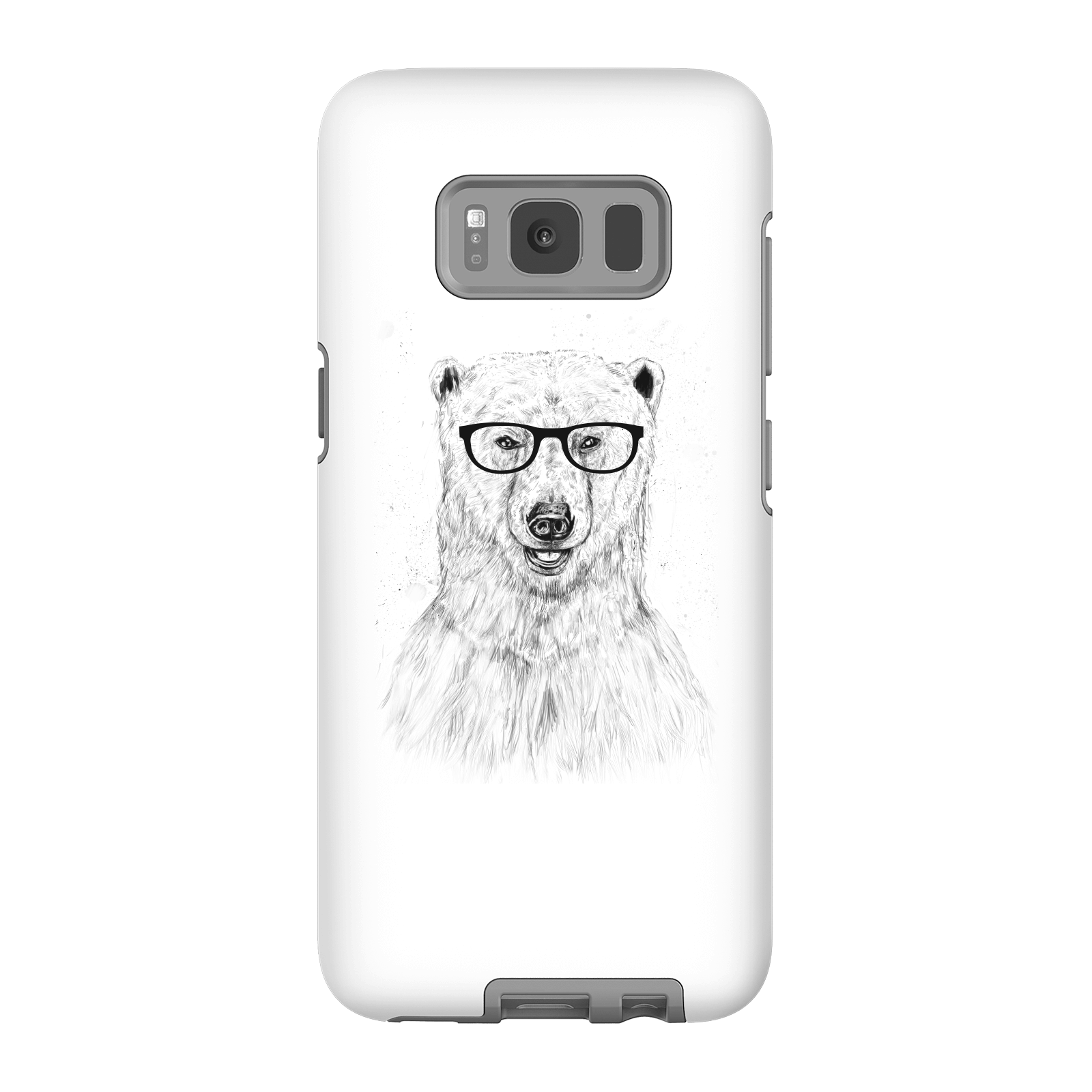Balazs Solti Polar Bear And Glasses Phone Case for iPhone and Android - Samsung S8 - Tough Case - Matte