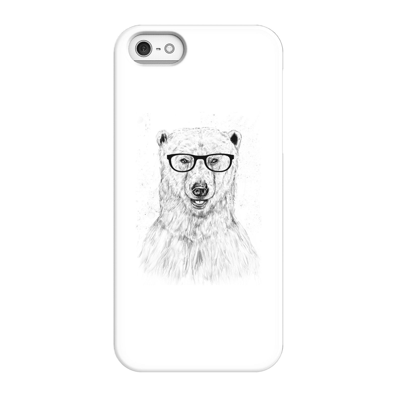 Balazs Solti Polar Bear And Glasses Phone Case for iPhone and Android - iPhone 5/5s - Snap Case - Gloss