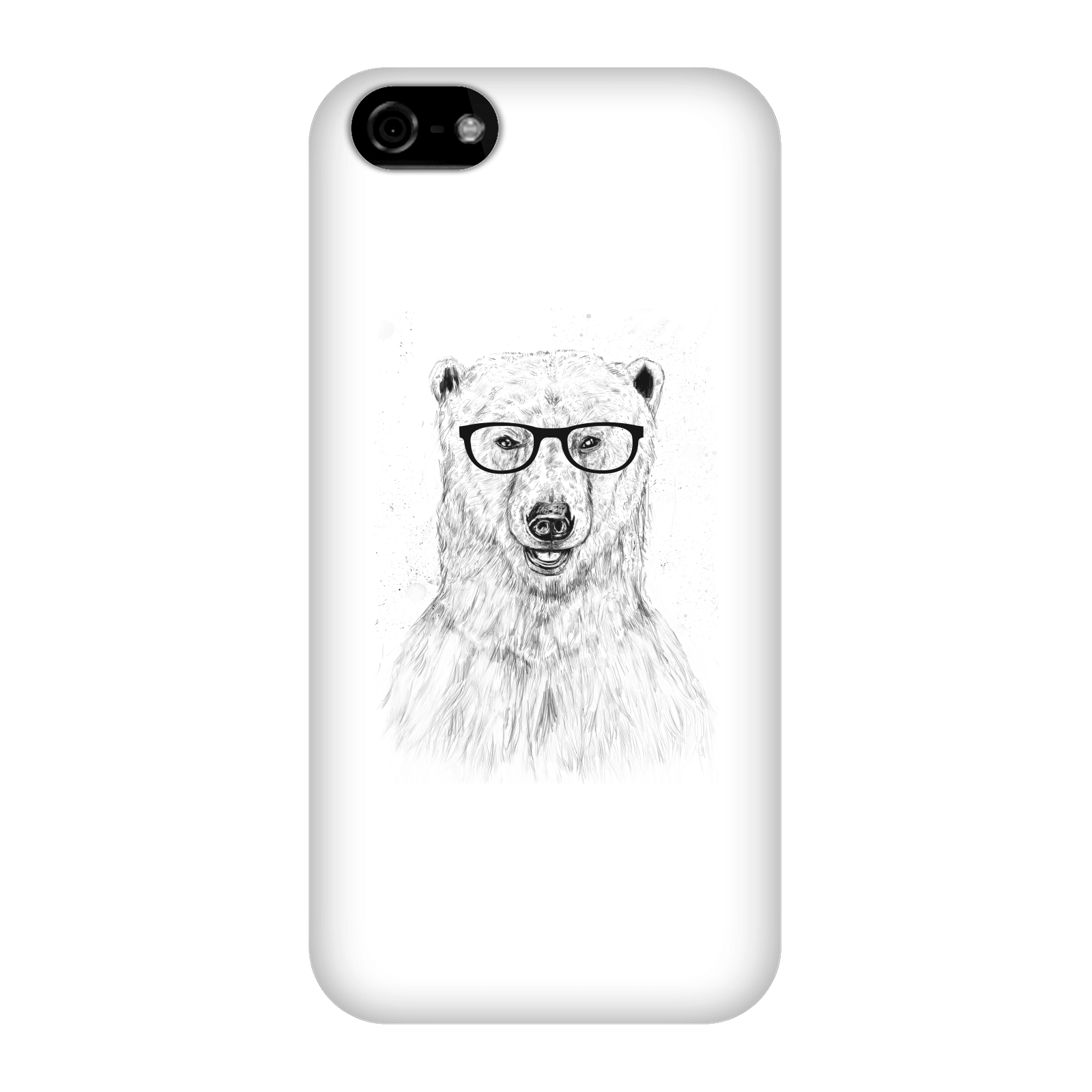 Balazs Solti Polar Bear And Glasses Phone Case for iPhone and Android - iPhone 5C - Snap Case - Gloss