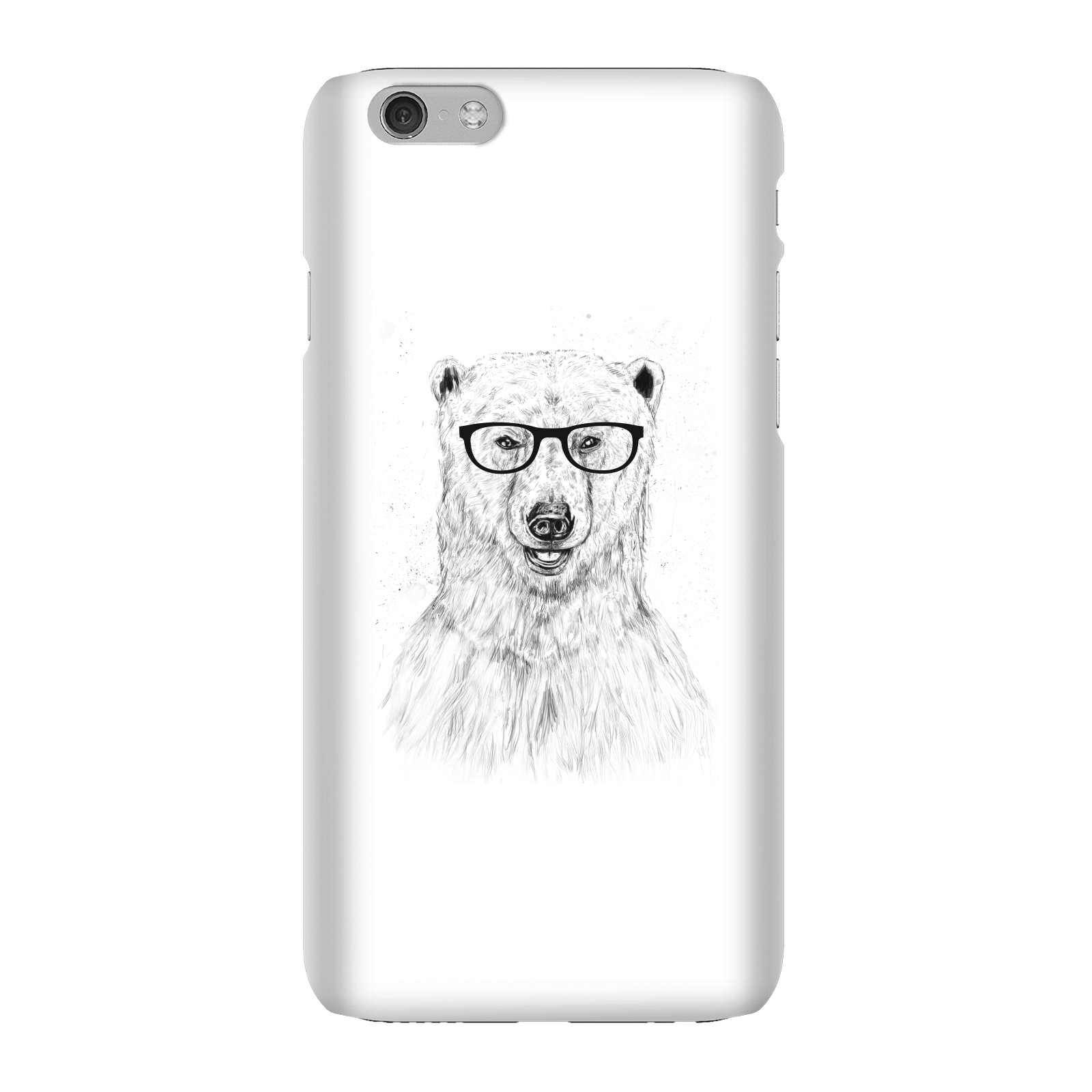 Balazs Solti Polar Bear And Glasses Phone Case for iPhone and Android - iPhone 6 - Snap Case - Gloss