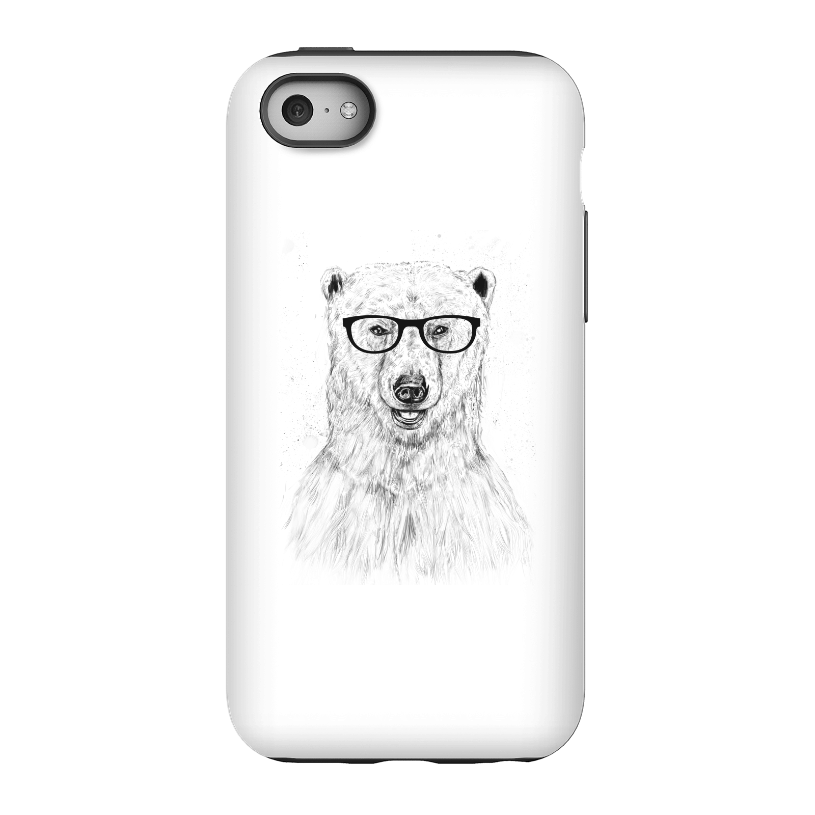Balazs Solti Polar Bear And Glasses Phone Case for iPhone and Android - iPhone 5C - Tough Case - Gloss