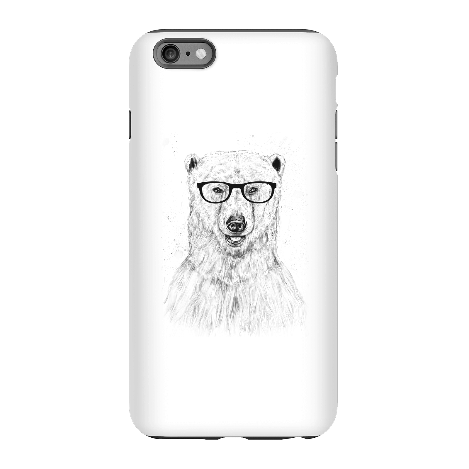 Balazs Solti Polar Bear And Glasses Phone Case for iPhone and Android - iPhone 6 Plus - Tough Case - Gloss