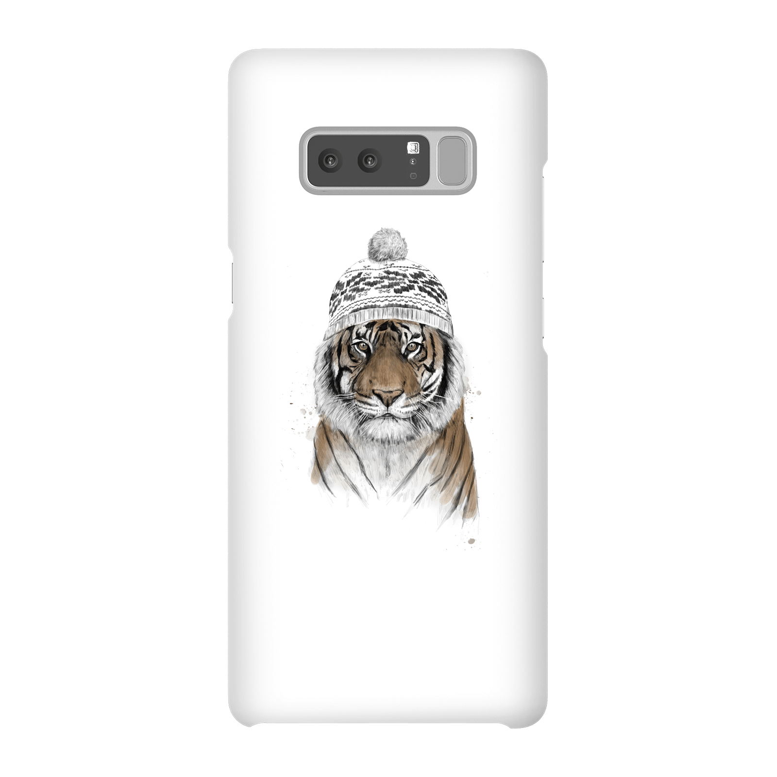 Balazs Solti Winter Tiger Phone Case for iPhone and Android - Samsung Note 8 - Snap Case - Matte