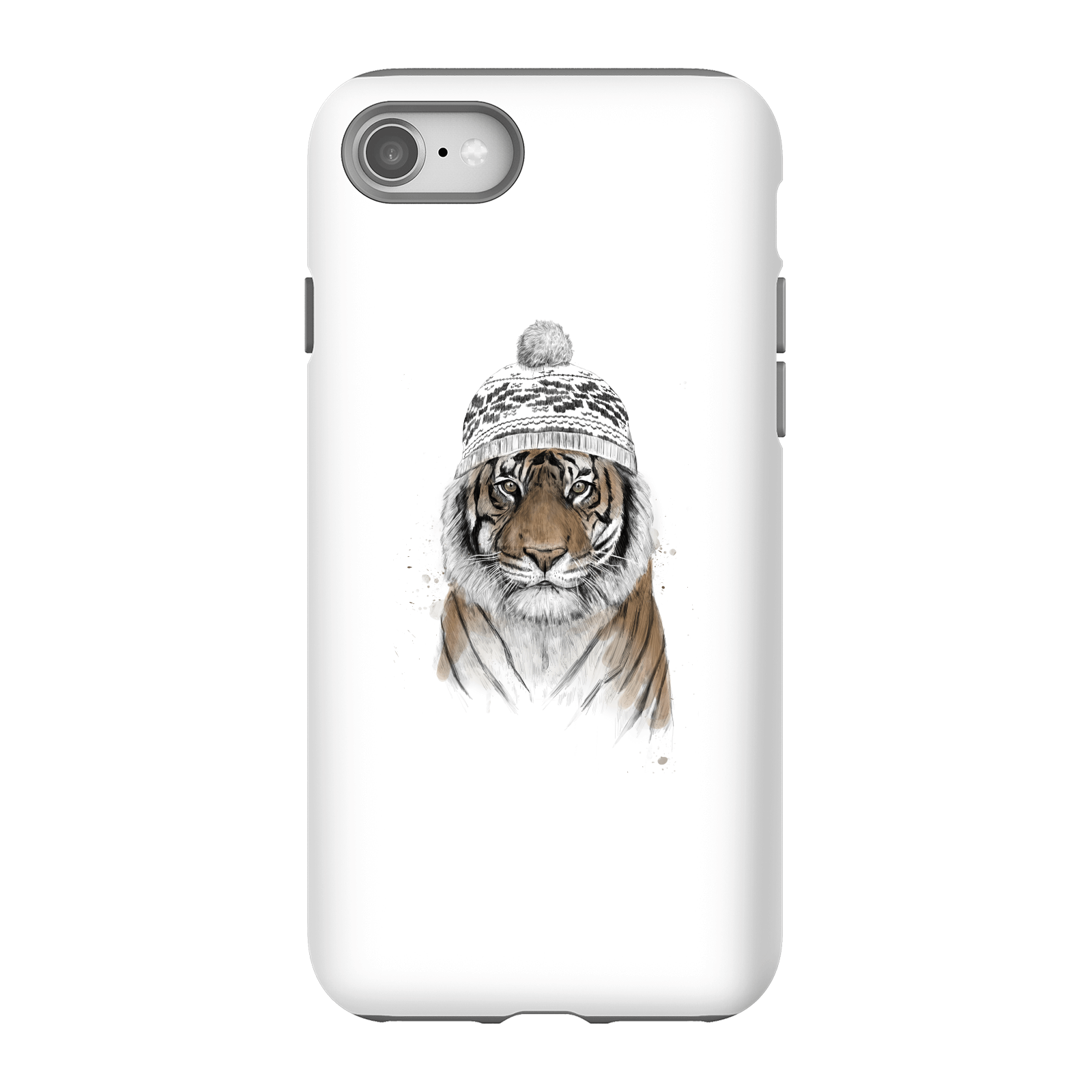 Balazs Solti Winter Tiger Phone Case for iPhone and Android - iPhone 8 - Tough Case - Matte