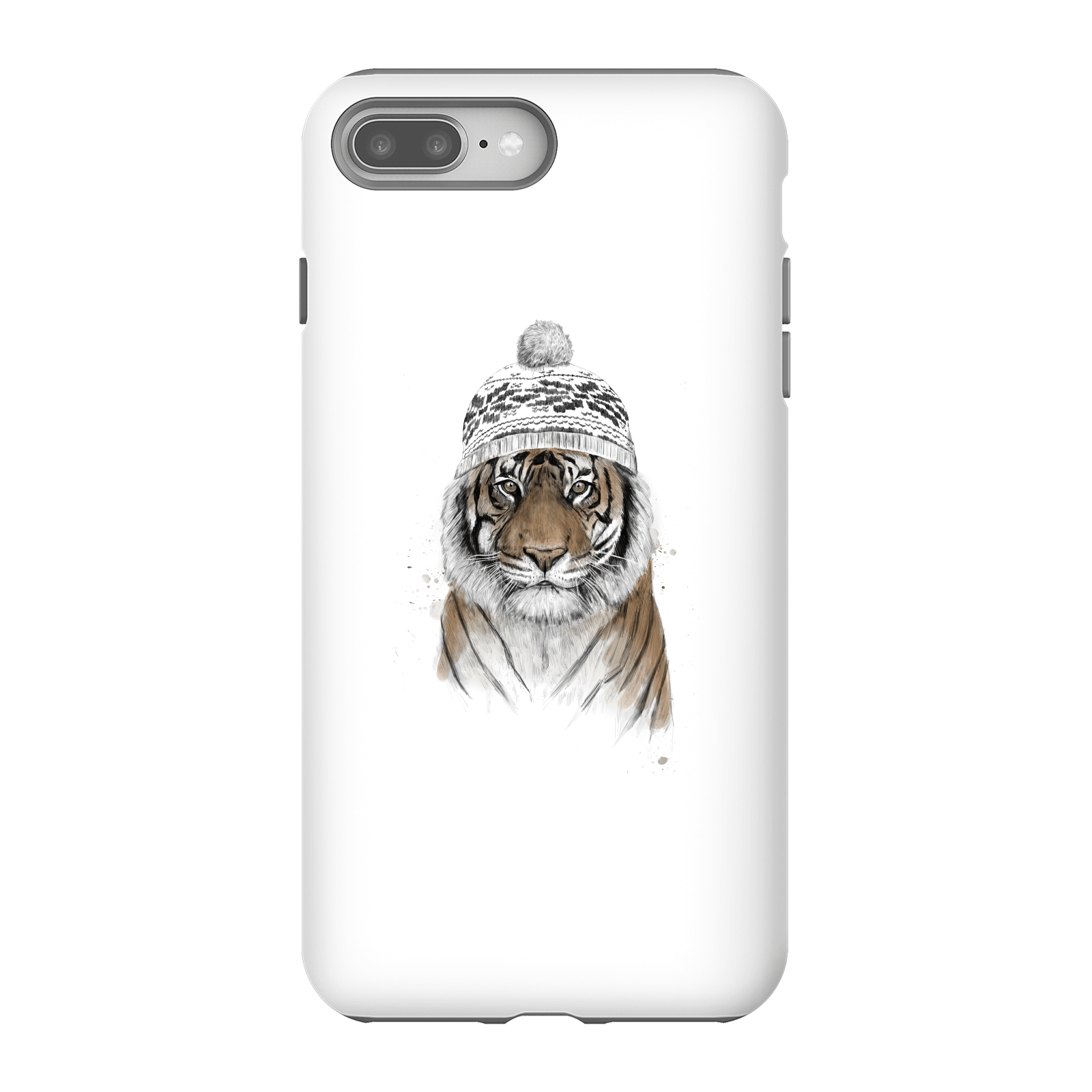 Balazs Solti Winter Tiger Phone Case for iPhone and Android - iPhone 8 Plus - Tough Case - Matte
