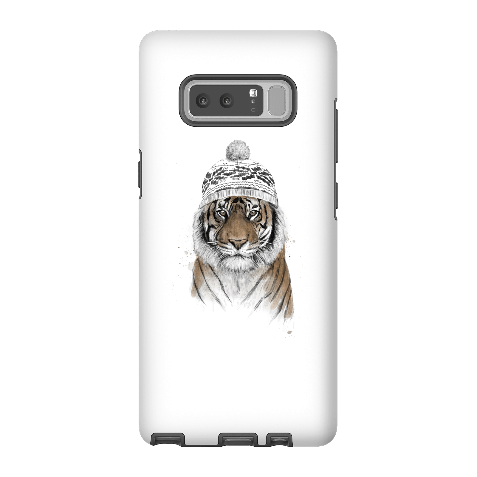 Balazs Solti Winter Tiger Phone Case for iPhone and Android - Samsung Note 8 - Tough Case - Matte