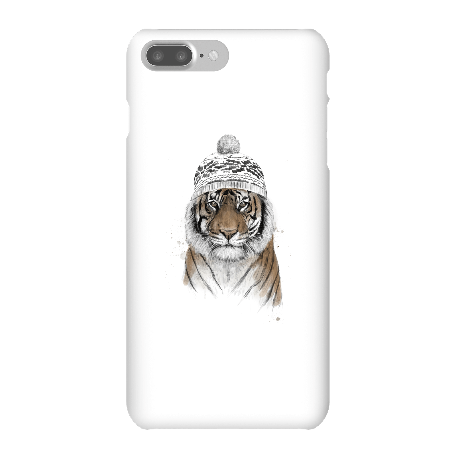 Balazs Solti Winter Tiger Phone Case for iPhone and Android - iPhone 7 Plus - Snap Case - Gloss