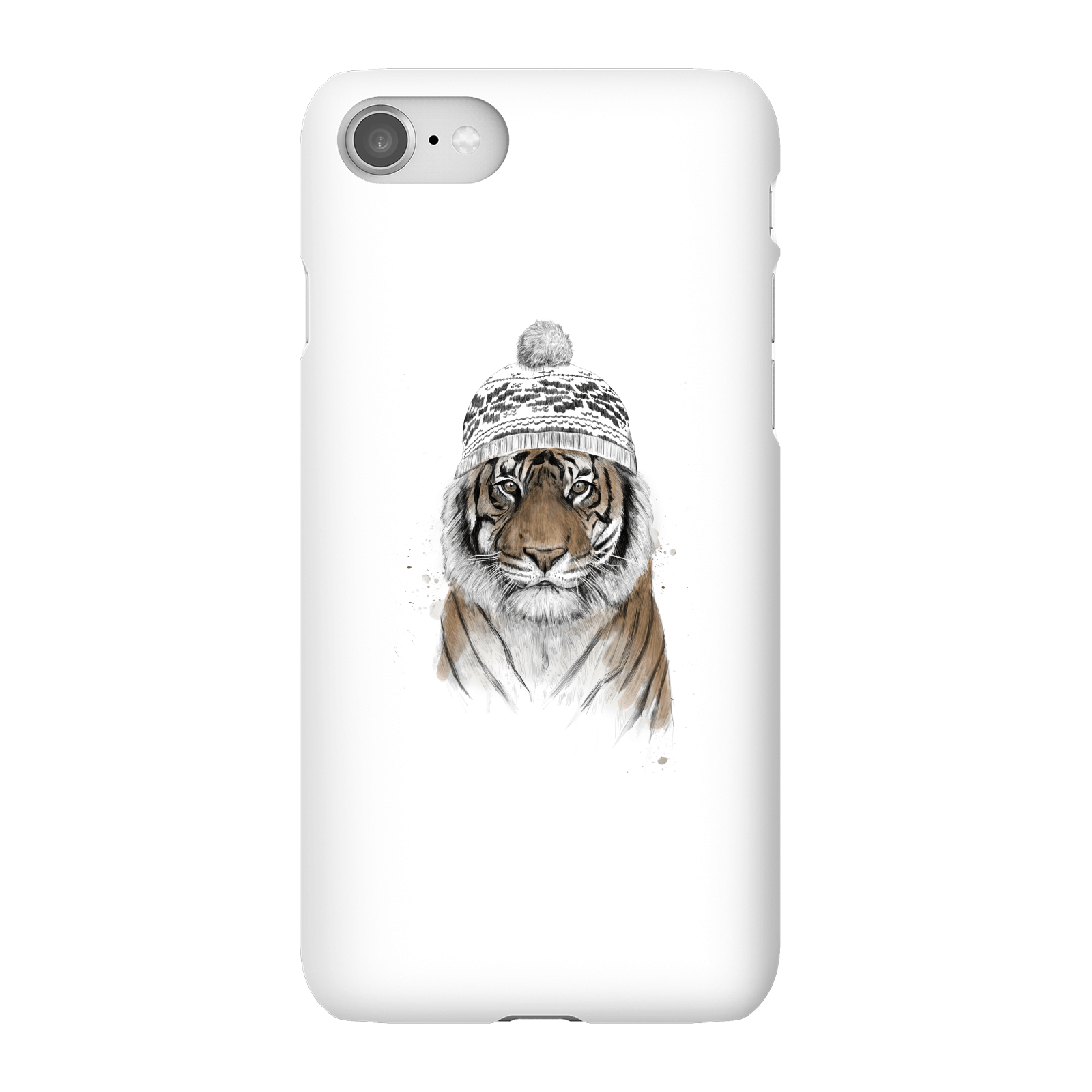 Balazs Solti Winter Tiger Phone Case for iPhone and Android - iPhone 8 - Snap Case - Gloss