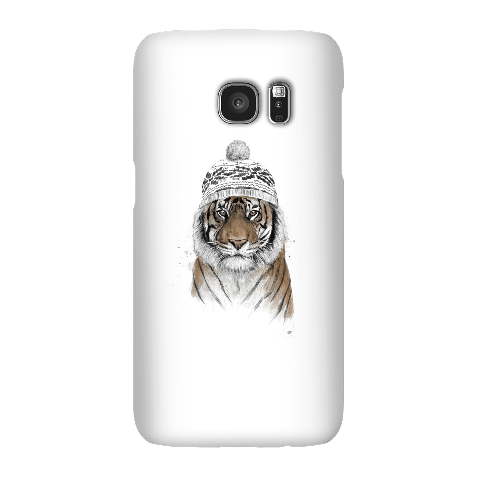 Balazs Solti Winter Tiger Phone Case for iPhone and Android - Samsung S7 - Snap Case - Gloss