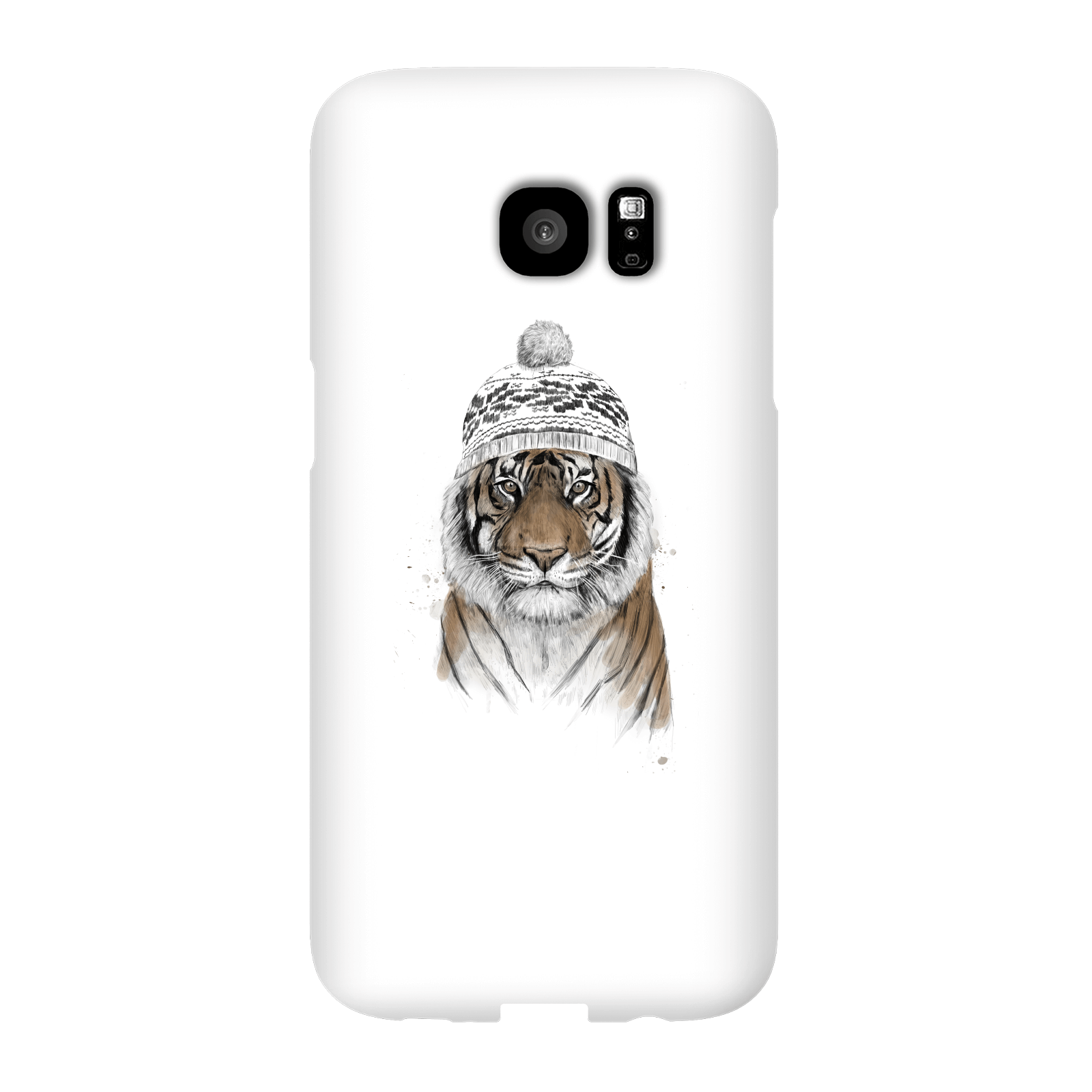 Balazs Solti Winter Tiger Phone Case for iPhone and Android - Samsung S7 Edge - Snap Case - Gloss