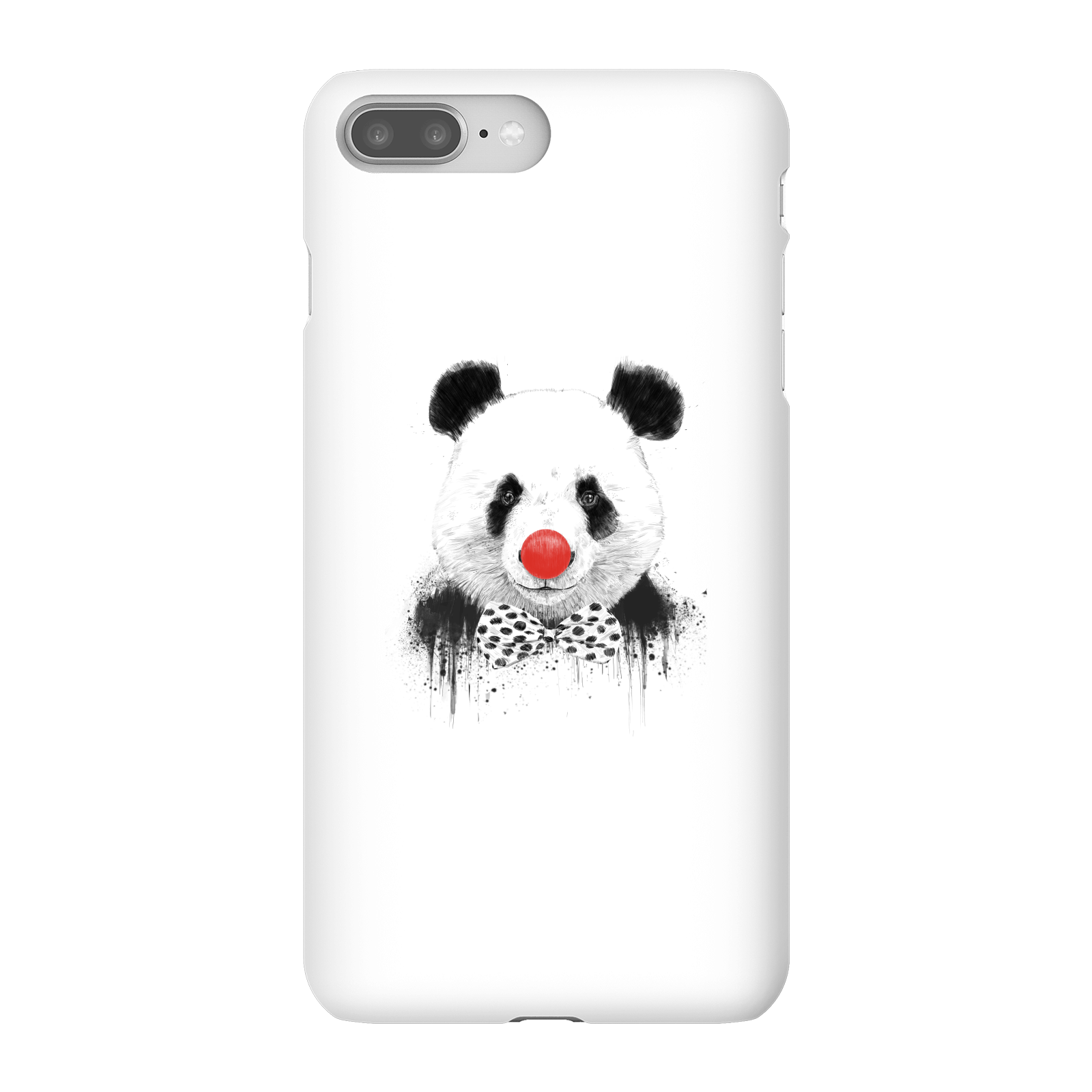Balazs Solti Red Nosed Panda Phone Case for iPhone and Android - iPhone 8 Plus - Snap Case - Matte