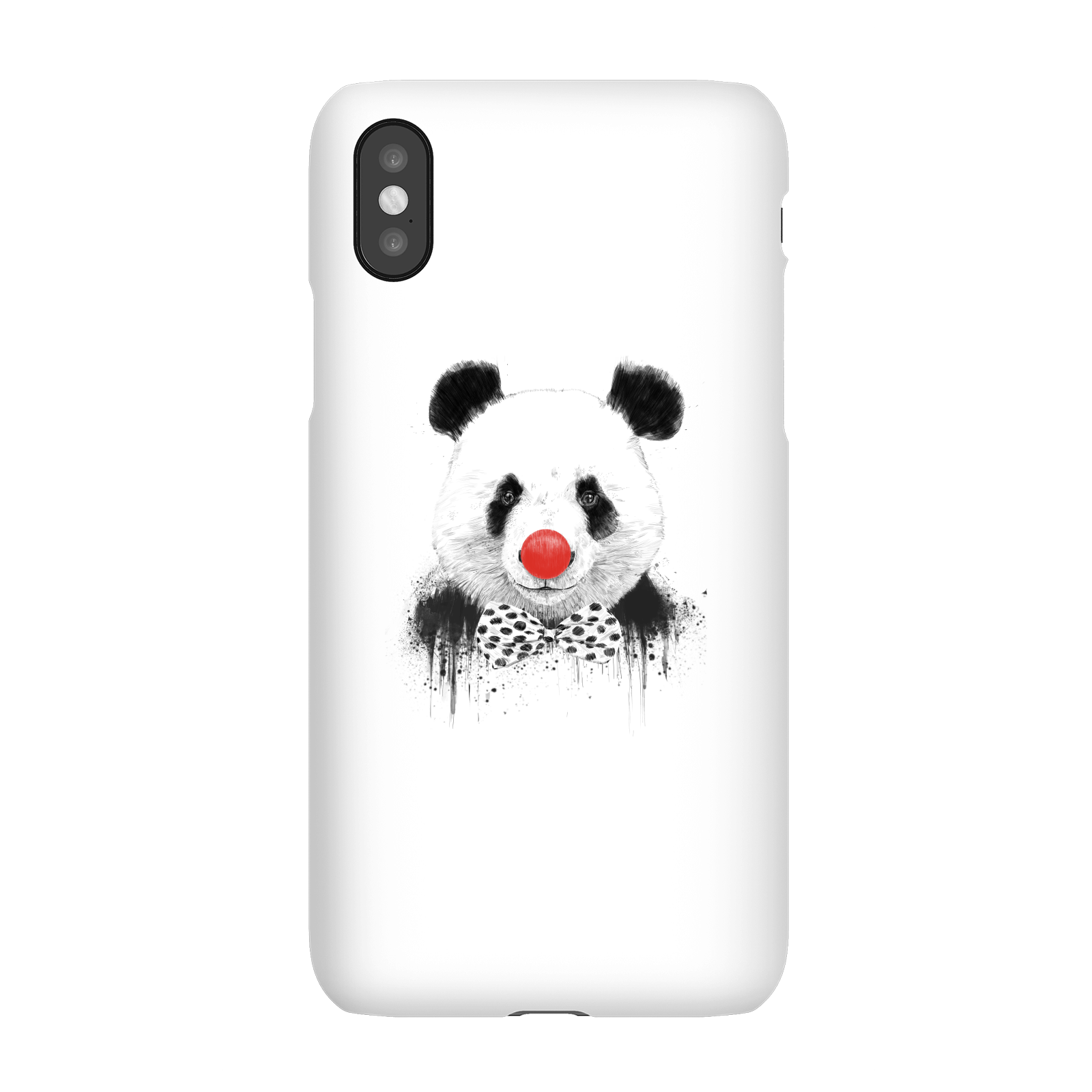Balazs Solti Red Nosed Panda Phone Case for iPhone and Android - iPhone X - Snap Case - Matte