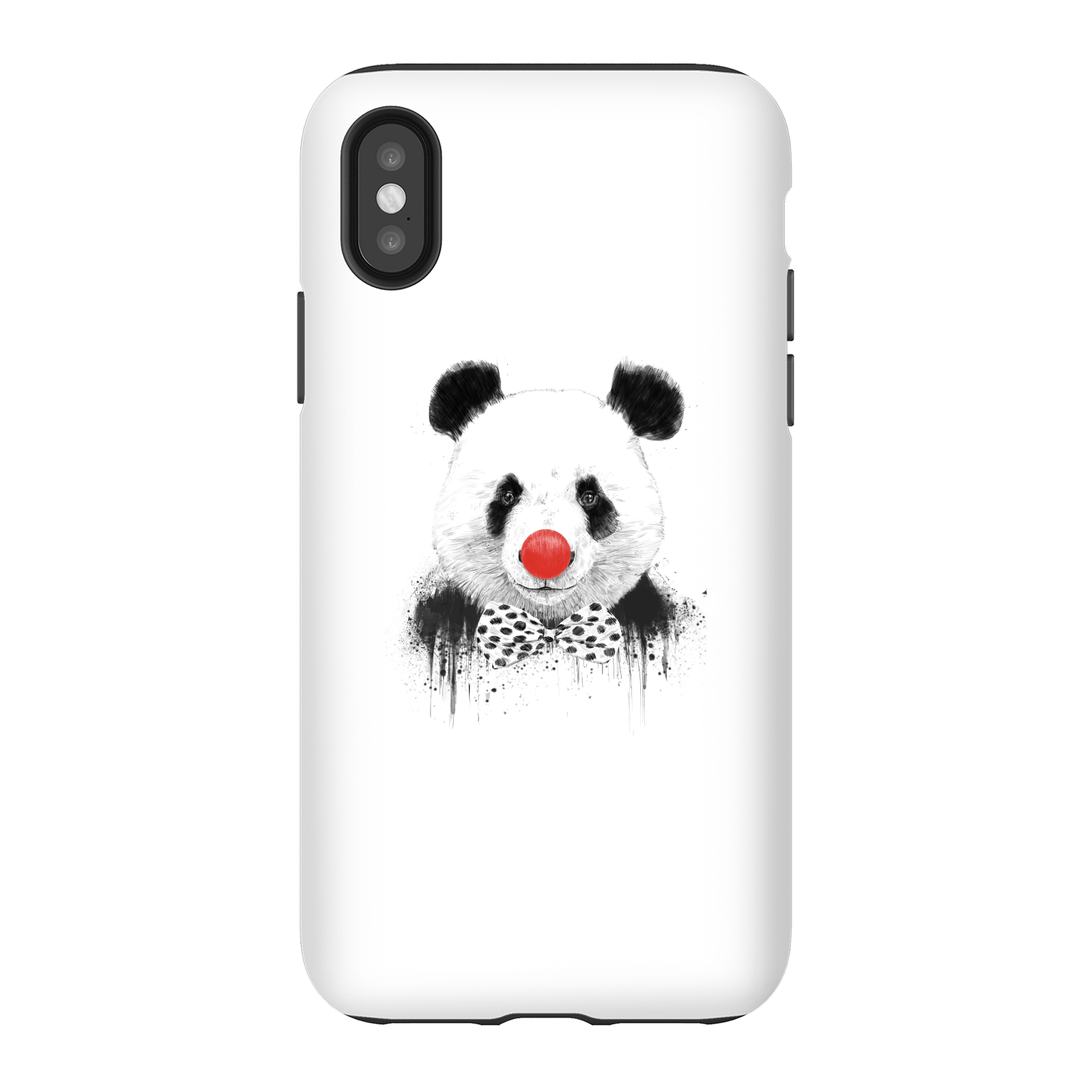 Balazs Solti Red Nosed Panda Phone Case for iPhone and Android - iPhone X - Tough Case - Matte