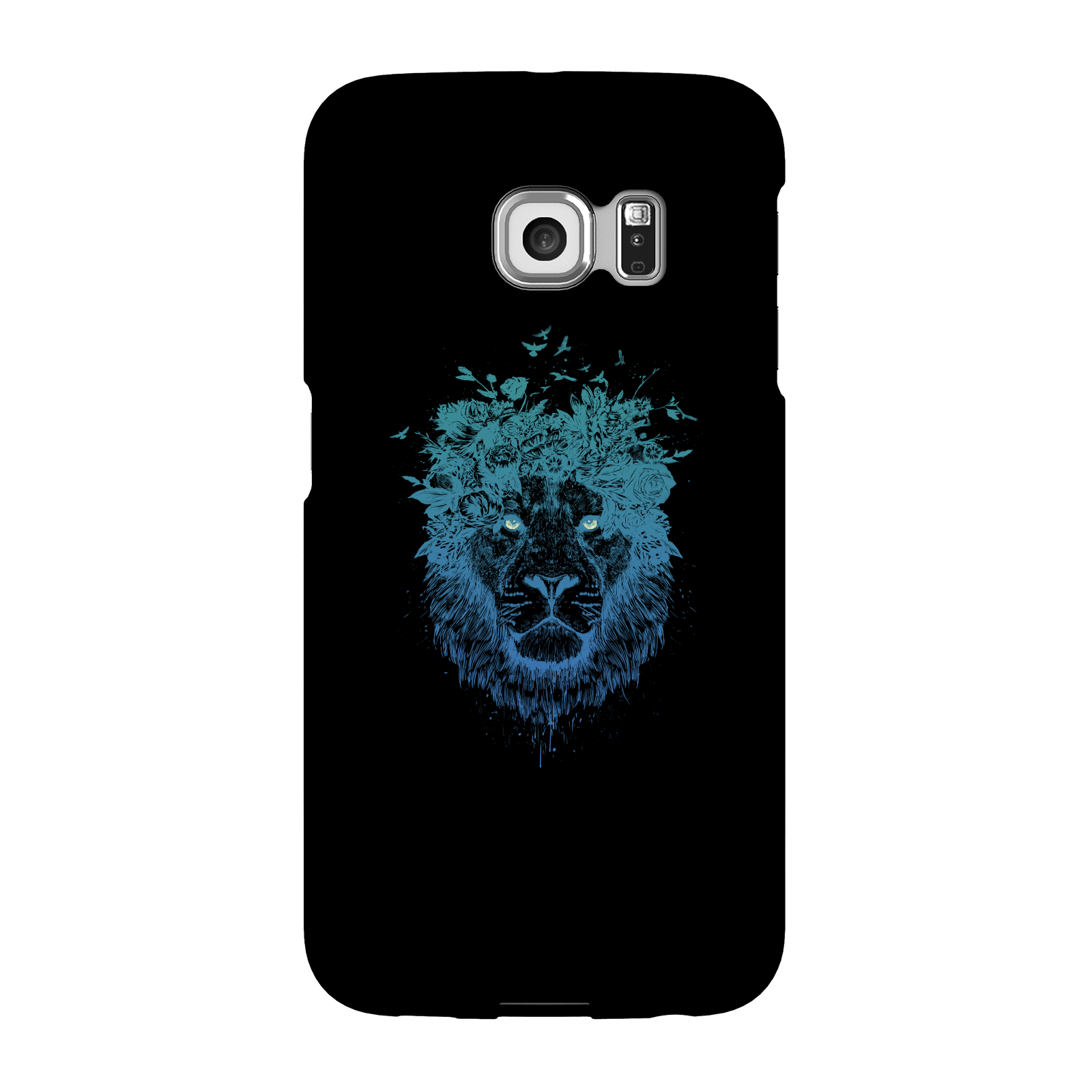 Balazs Solti Lion And Butterflies Phone Case for iPhone and Android - Samsung S6 Edge Plus - Snap Case - Gloss