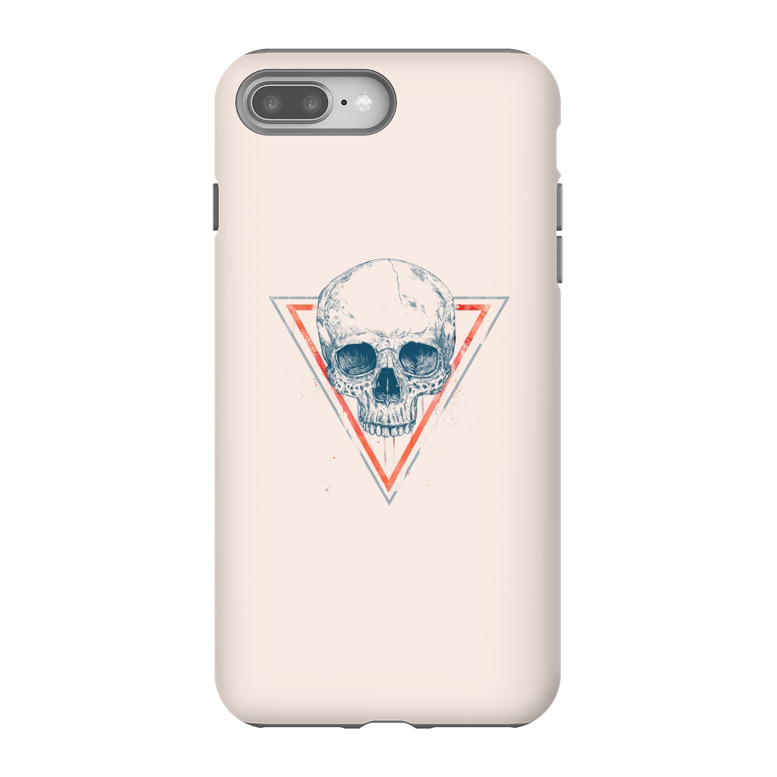 Balazs Solti Skull Phone Case for iPhone and Android - iPhone 8 Plus - Tough Case - Matte