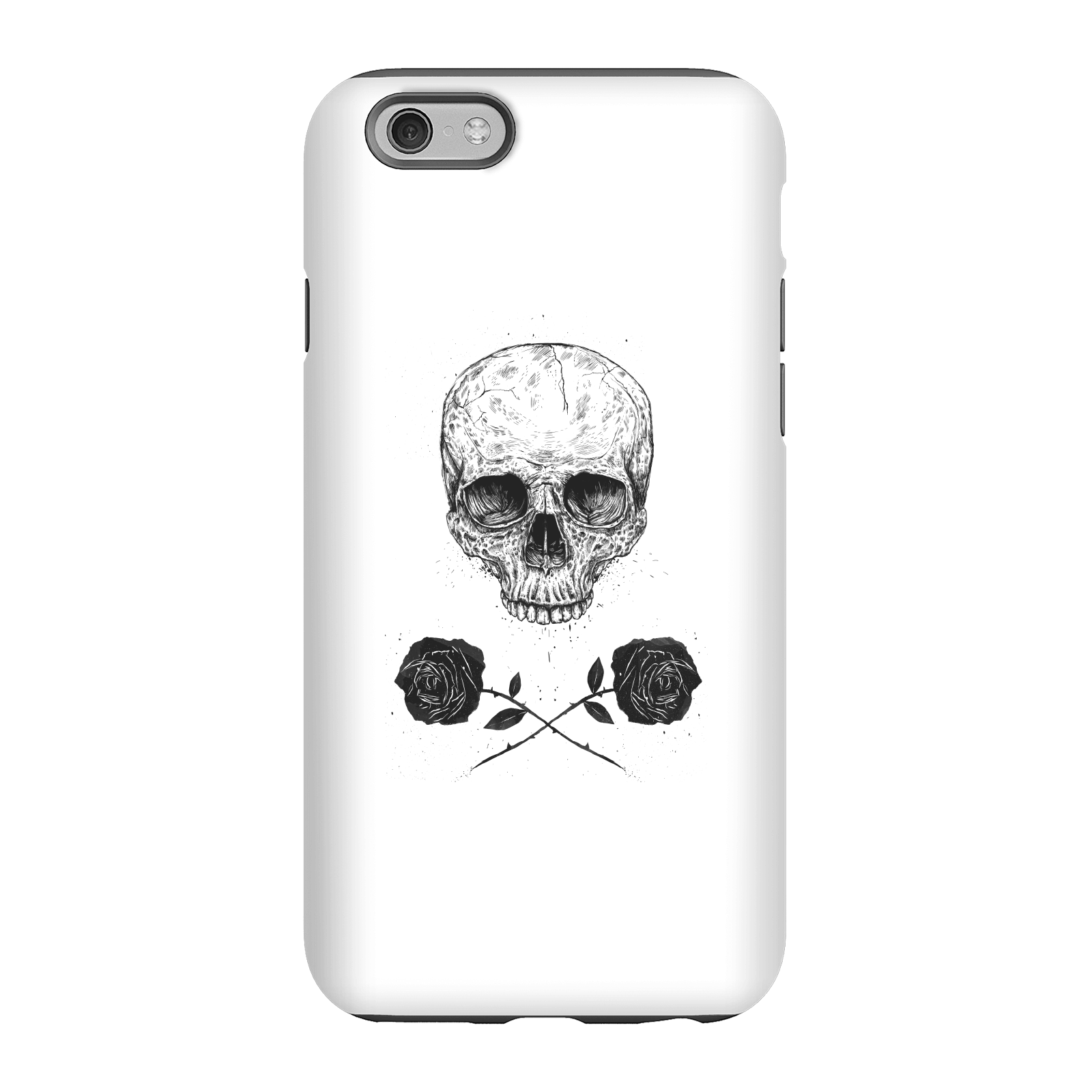 Balazs Solti Skull And Roses Phone Case for iPhone and Android - iPhone 6S - Tough Case - Matte