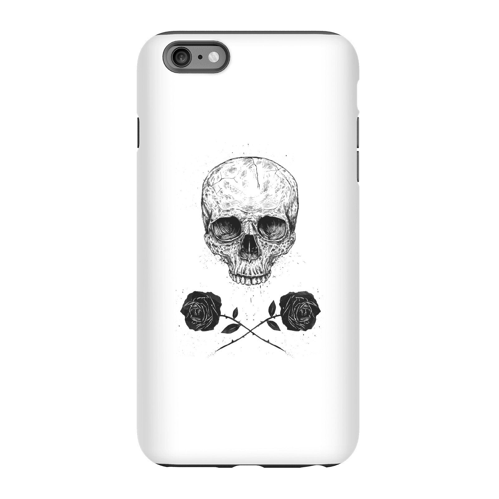 Balazs Solti Skull And Roses Phone Case for iPhone and Android - iPhone 6 Plus - Tough Case - Matte