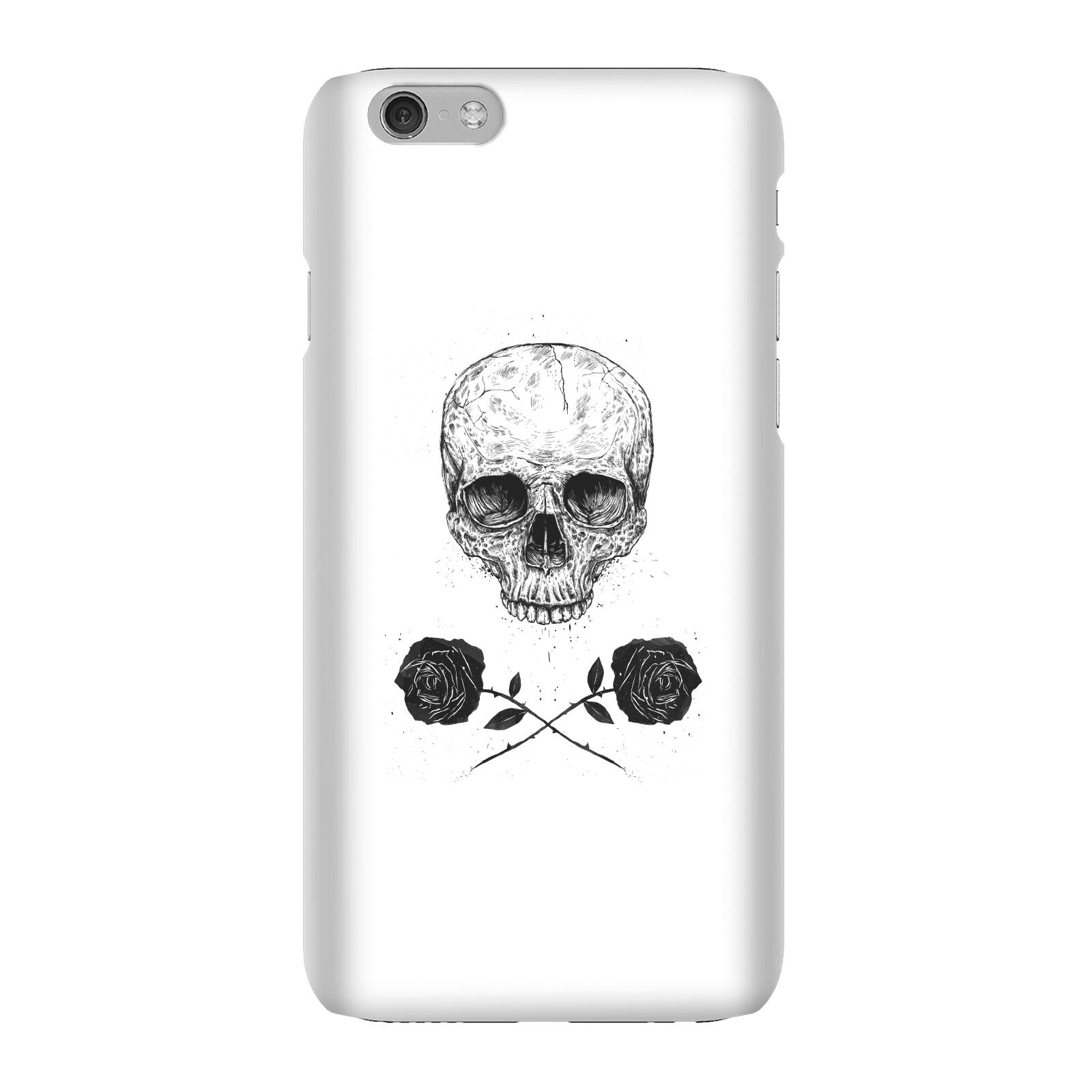 Balazs Solti Skull And Roses Phone Case for iPhone and Android - iPhone 6 - Snap Case - Gloss