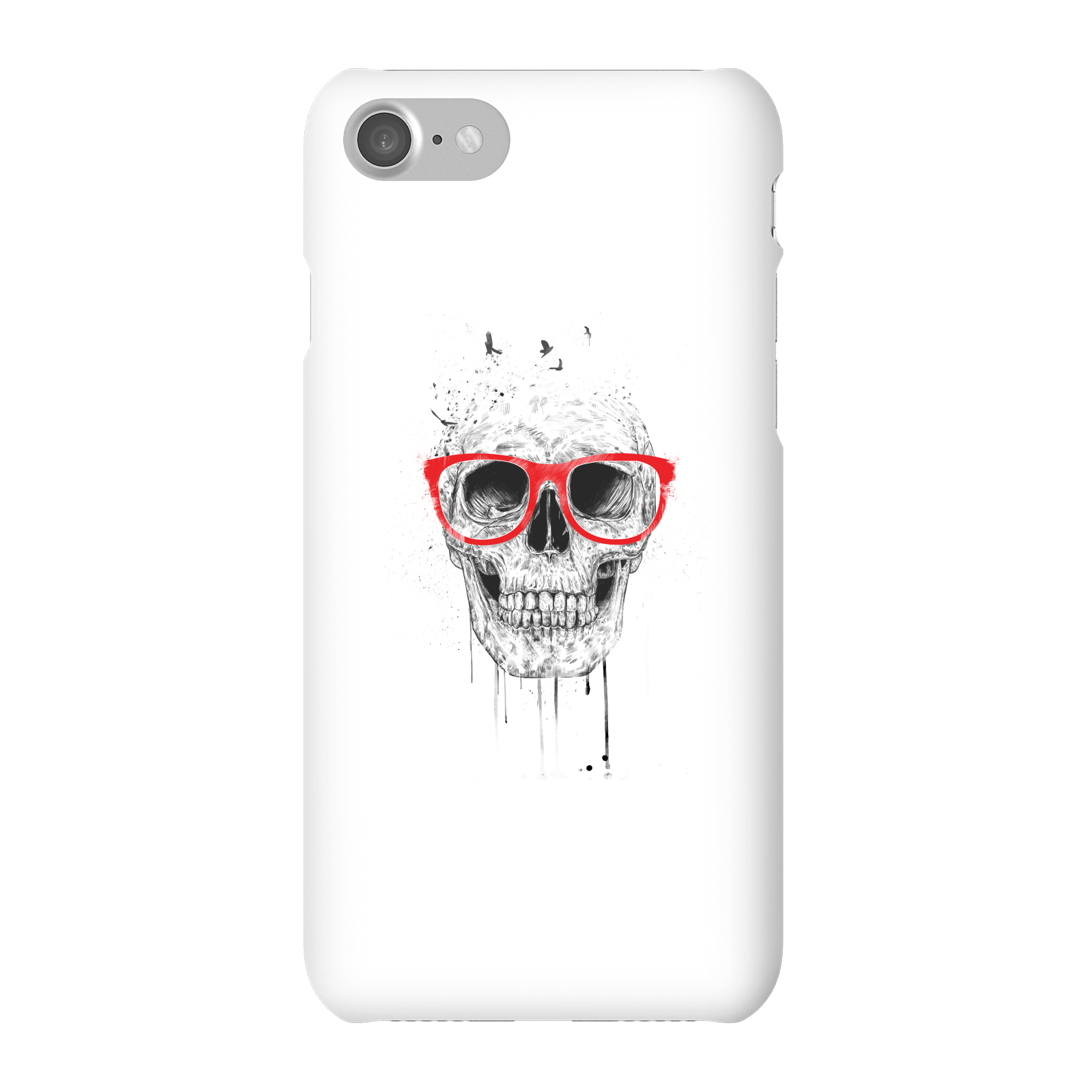 Balazs Solti Skull And Glasses Phone Case for iPhone and Android - iPhone 7 - Snap Case - Matte