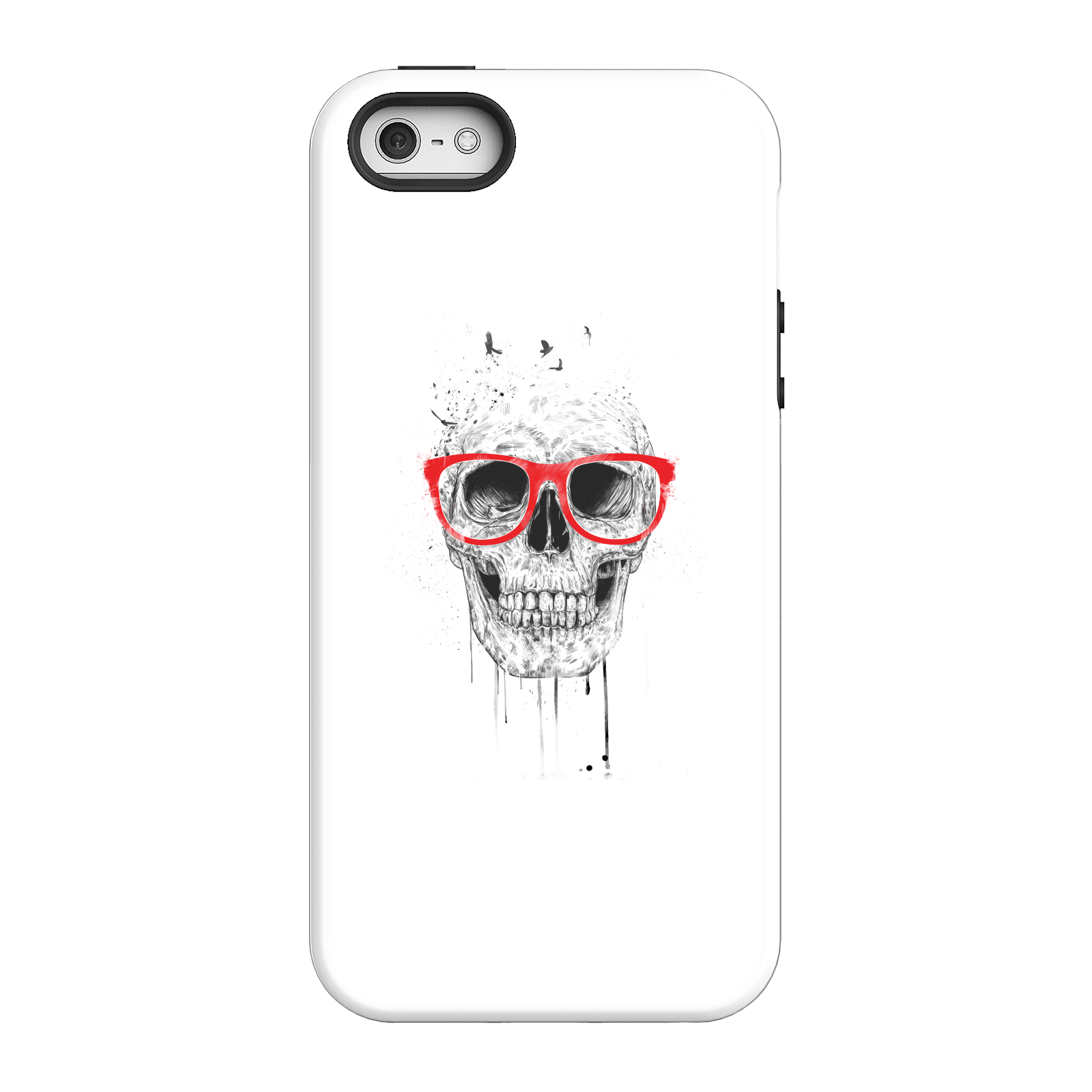 Balazs Solti Skull And Glasses Phone Case for iPhone and Android - iPhone 5/5s - Tough Case - Matte