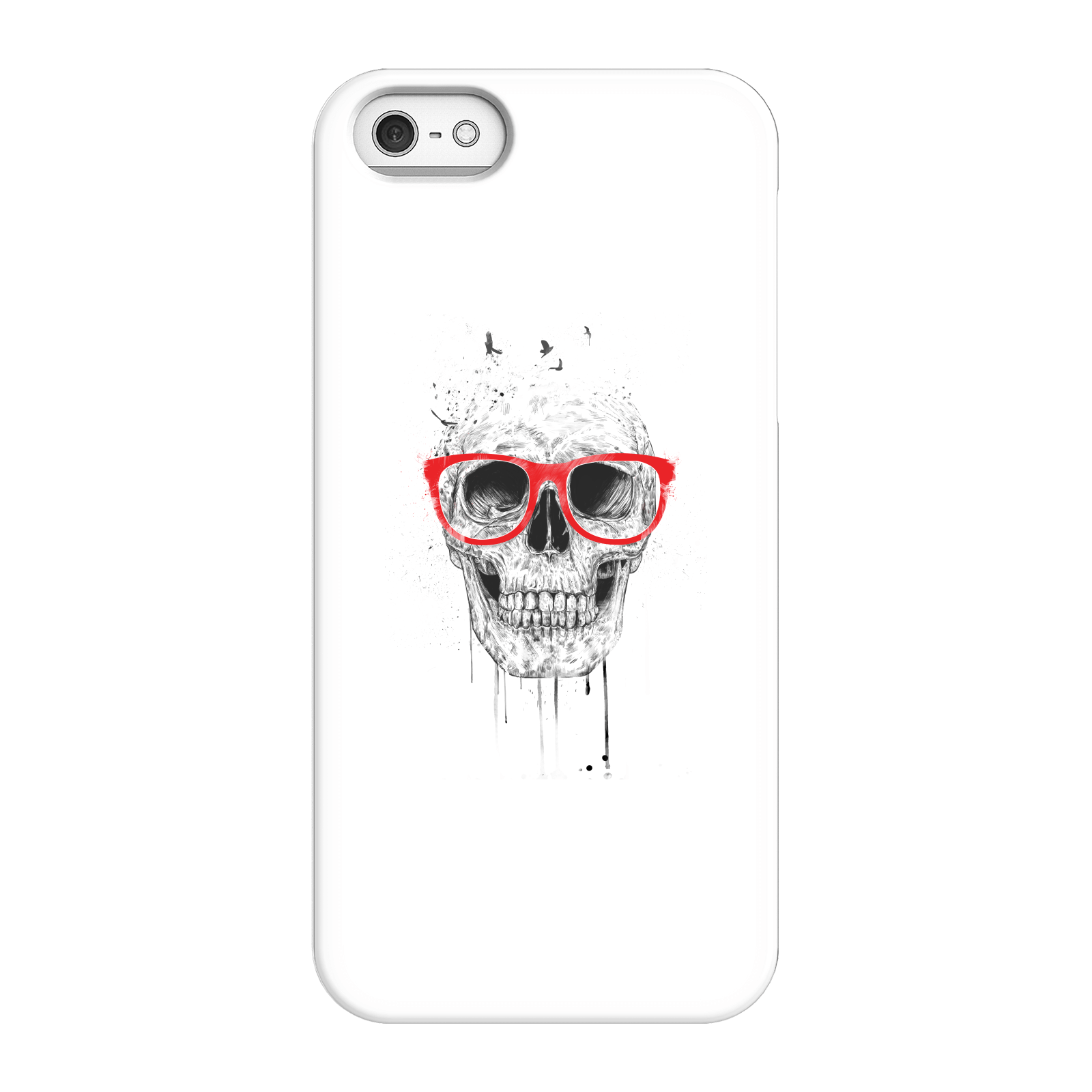 Balazs Solti Skull And Glasses Phone Case for iPhone and Android - iPhone 5/5s - Snap Case - Gloss