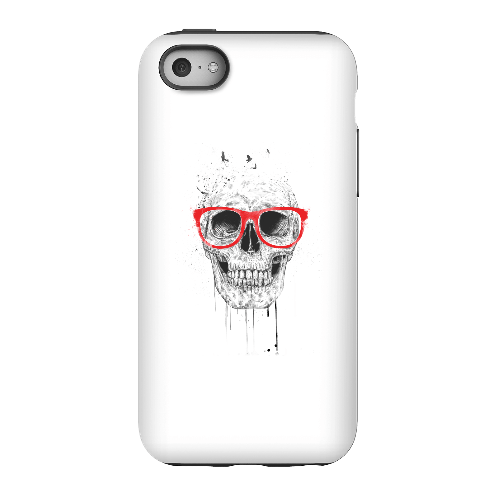 Balazs Solti Skull And Glasses Phone Case for iPhone and Android - iPhone 5C - Tough Case - Gloss