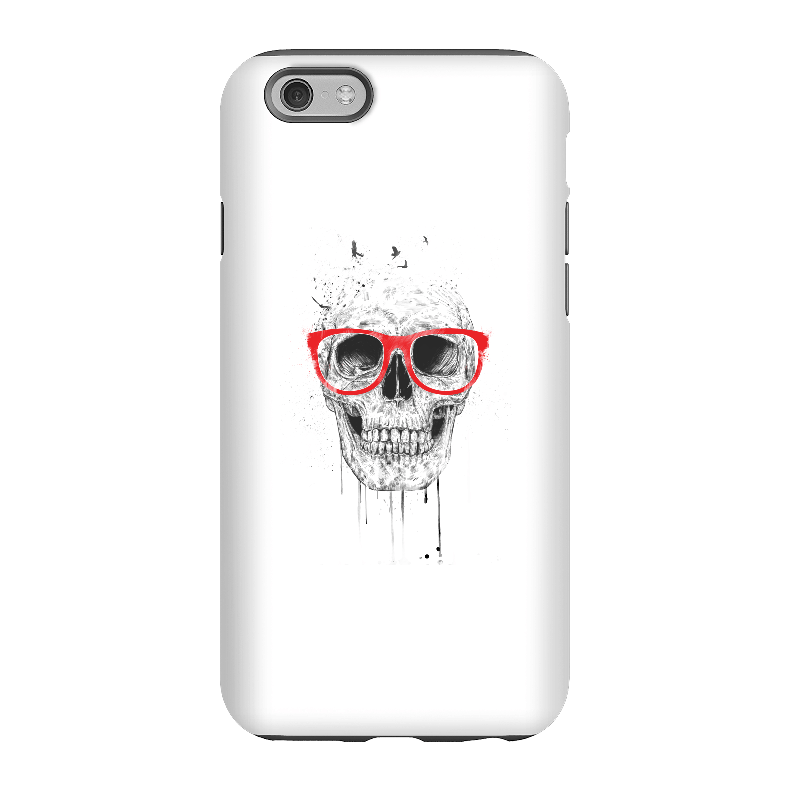 Balazs Solti Skull And Glasses Phone Case for iPhone and Android - iPhone 6S - Tough Case - Gloss