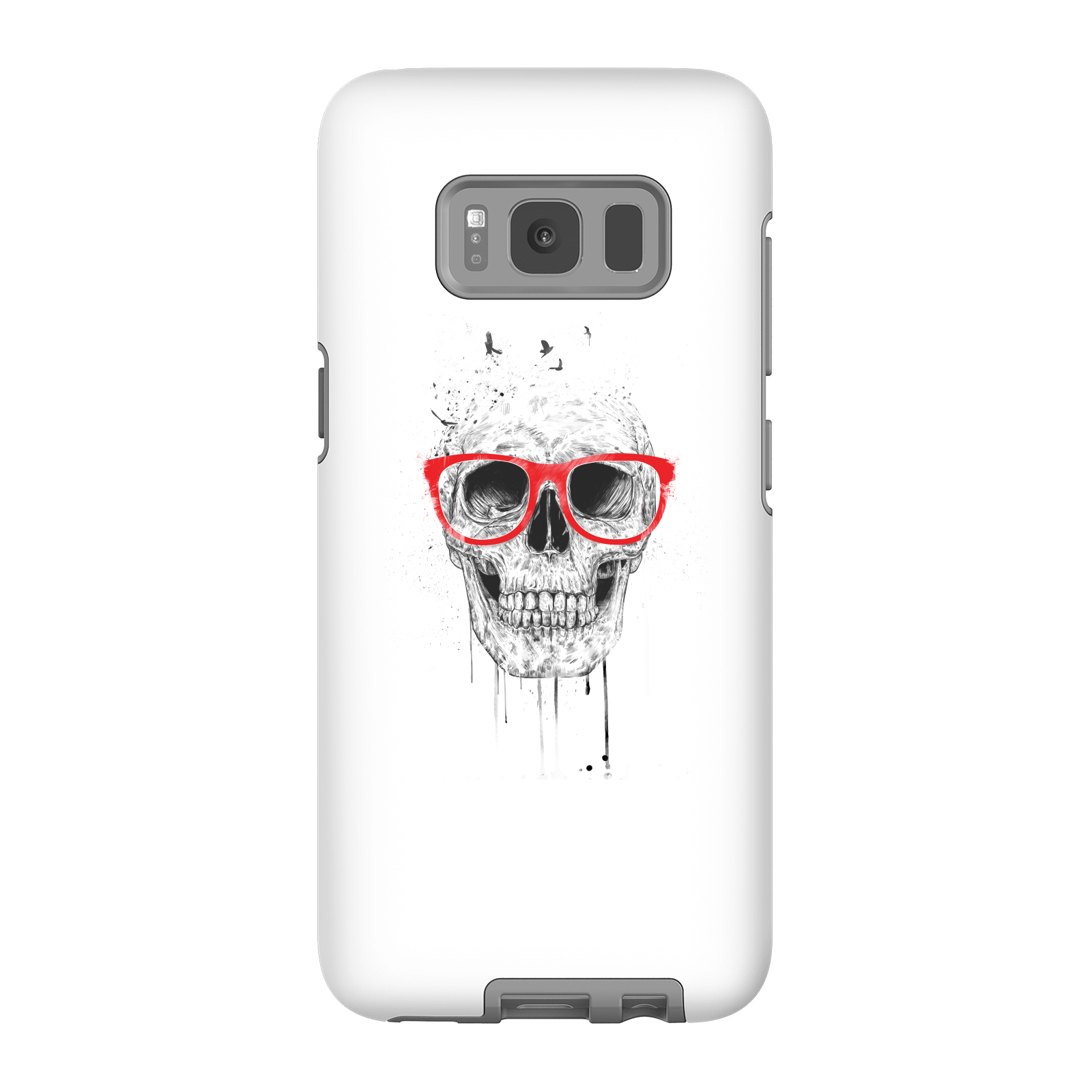 Balazs Solti Skull And Glasses Phone Case for iPhone and Android - Samsung S8 - Tough Case - Gloss