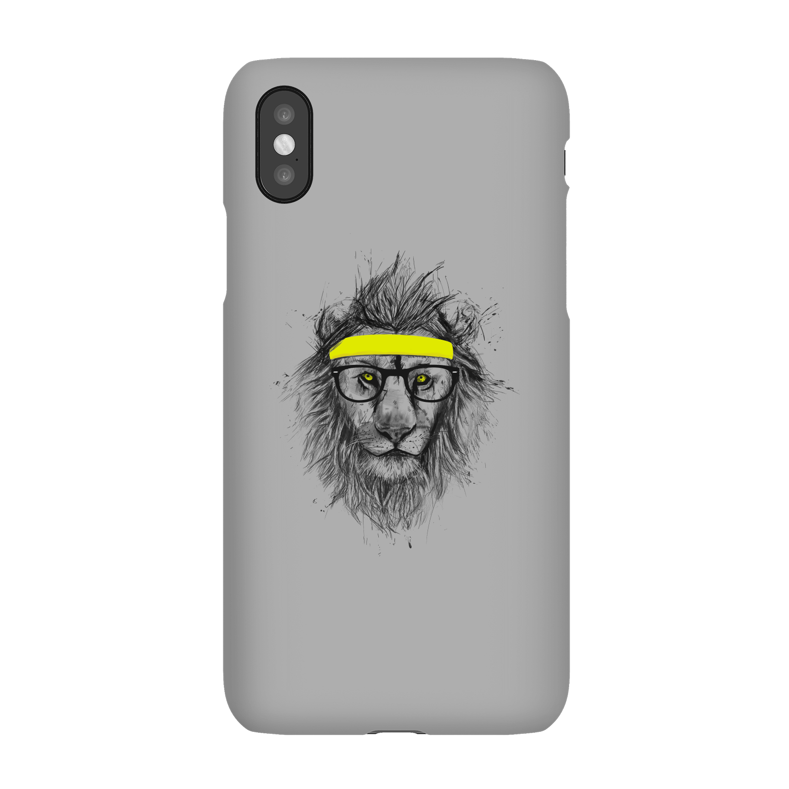 Balazs Solti Lion And Sweatband Phone Case for iPhone and Android - iPhone X - Snap Case - Matte