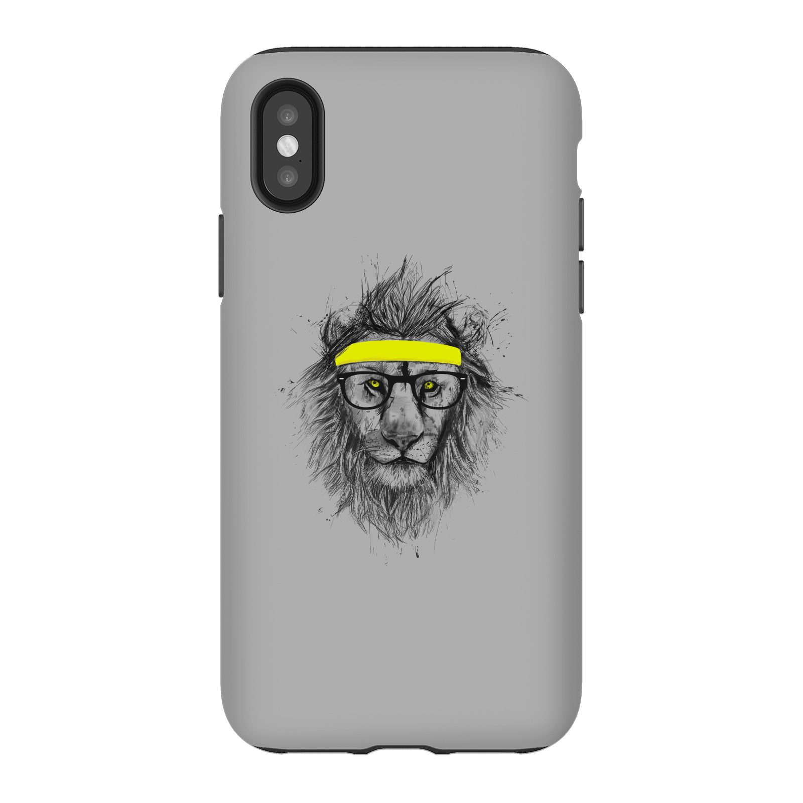 Balazs Solti Lion And Sweatband Phone Case for iPhone and Android - iPhone X - Tough Case - Matte