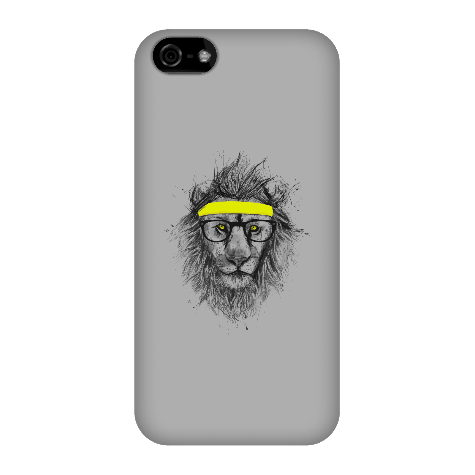 Balazs Solti Lion And Sweatband Phone Case for iPhone and Android - iPhone 5C - Snap Case - Gloss