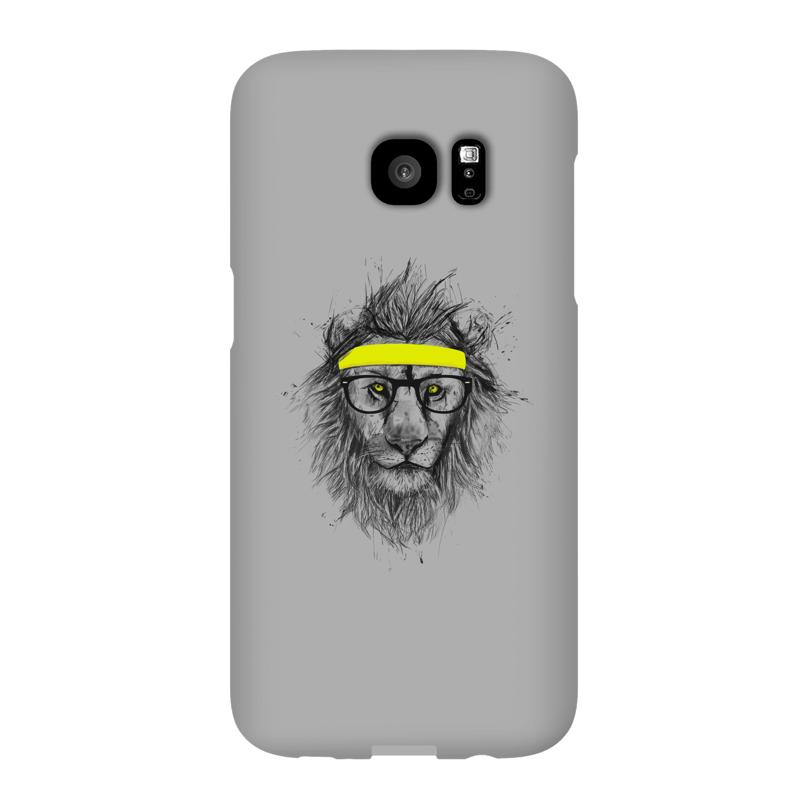 Balazs Solti Lion And Sweatband Phone Case for iPhone and Android - Samsung S7 Edge - Snap Case - Gloss
