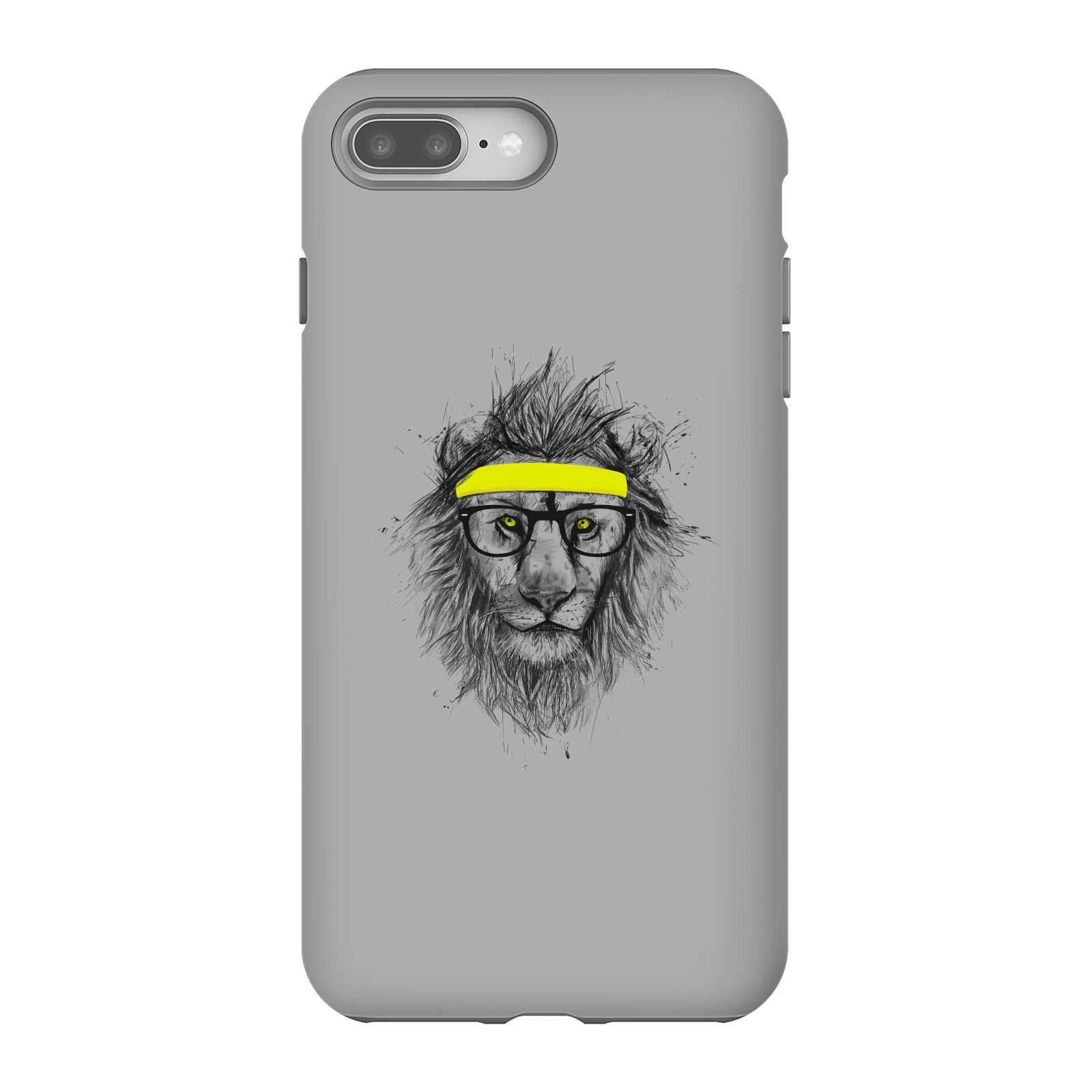 Balazs Solti Lion And Sweatband Phone Case for iPhone and Android - iPhone 8 Plus - Tough Case - Gloss